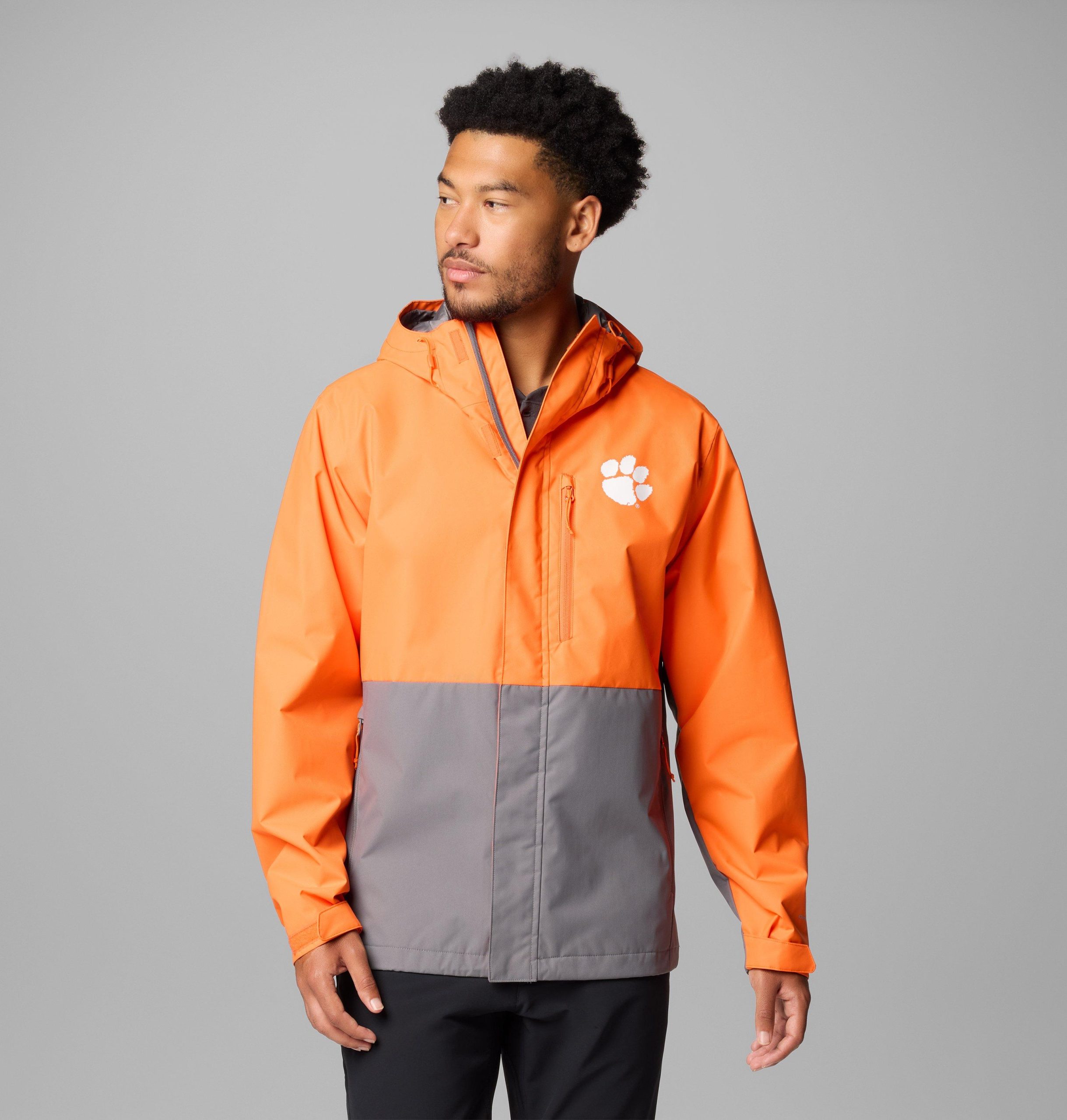 heren collegejack met veldbeschermende look - clemson