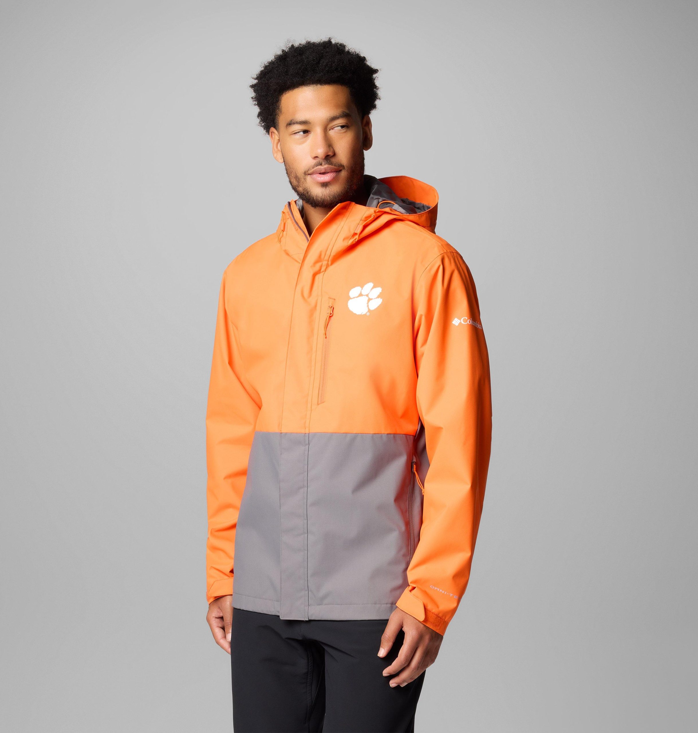 heren collegejack met veldbeschermende look - clemson