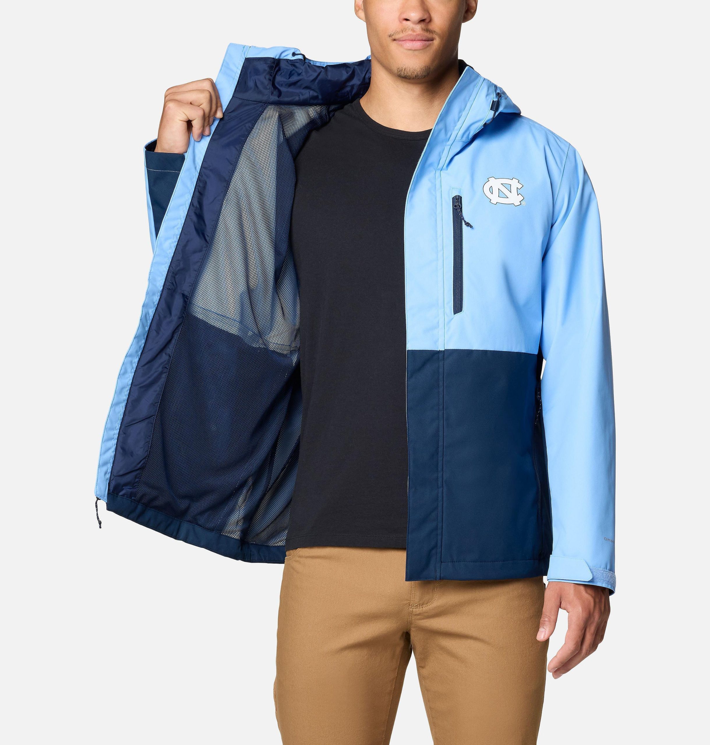 heren collegejack met veldbeschermende look - north carolina