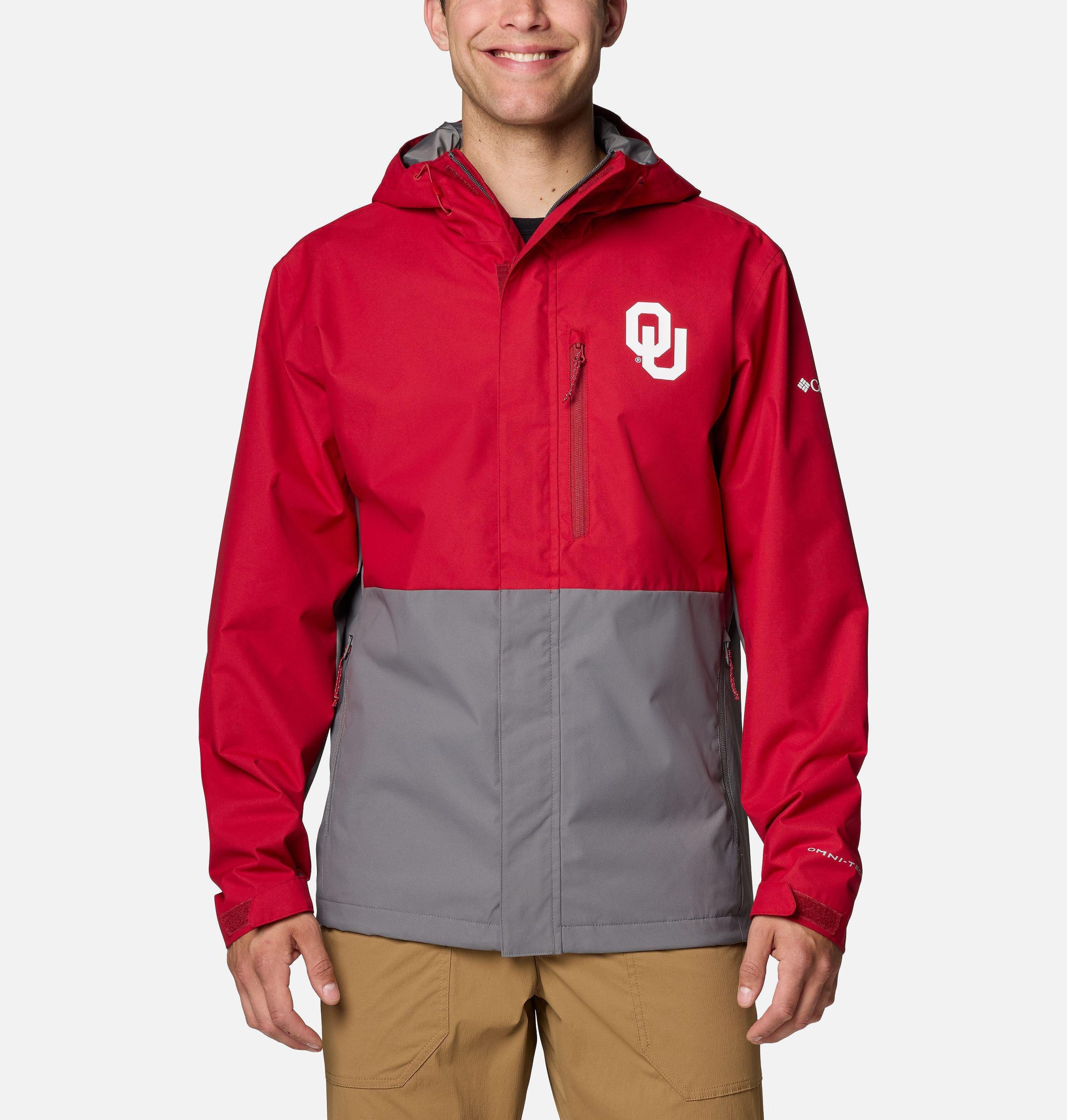 heren collegejack met veldbeschermende look - oklahoma