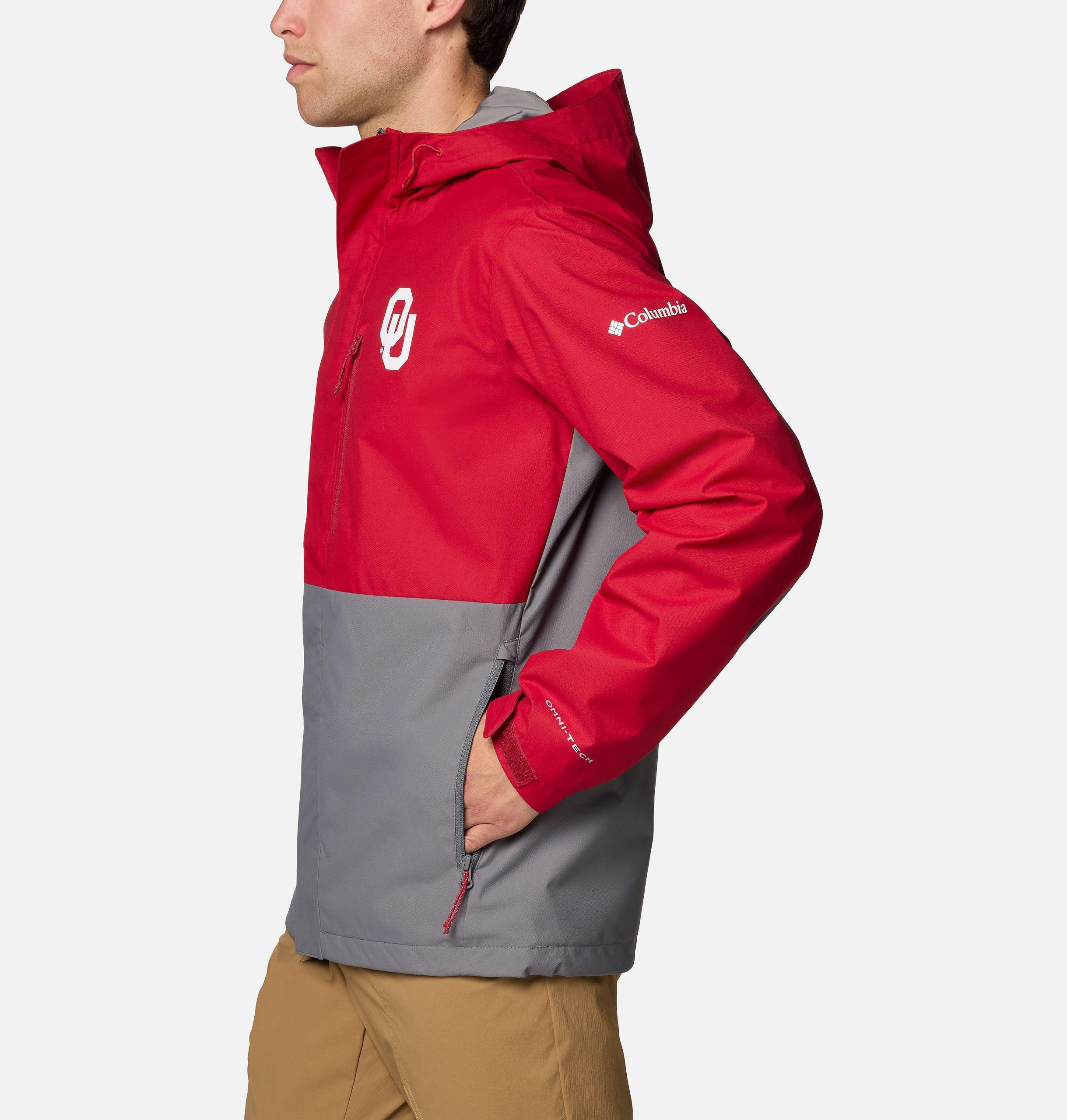 heren collegejack met veldbeschermende look - oklahoma