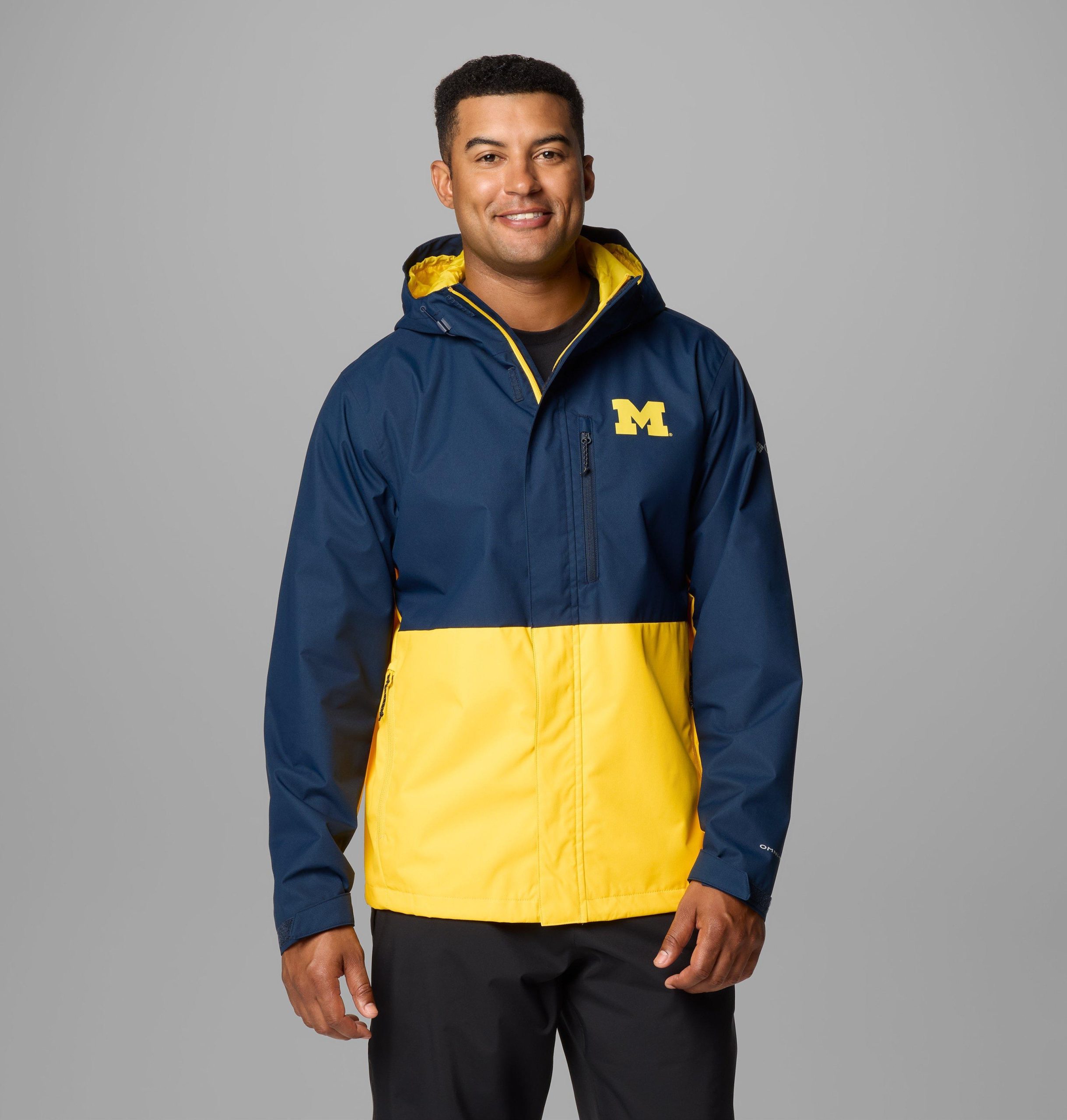 heren collegejack met veldbeschermende look - michigan