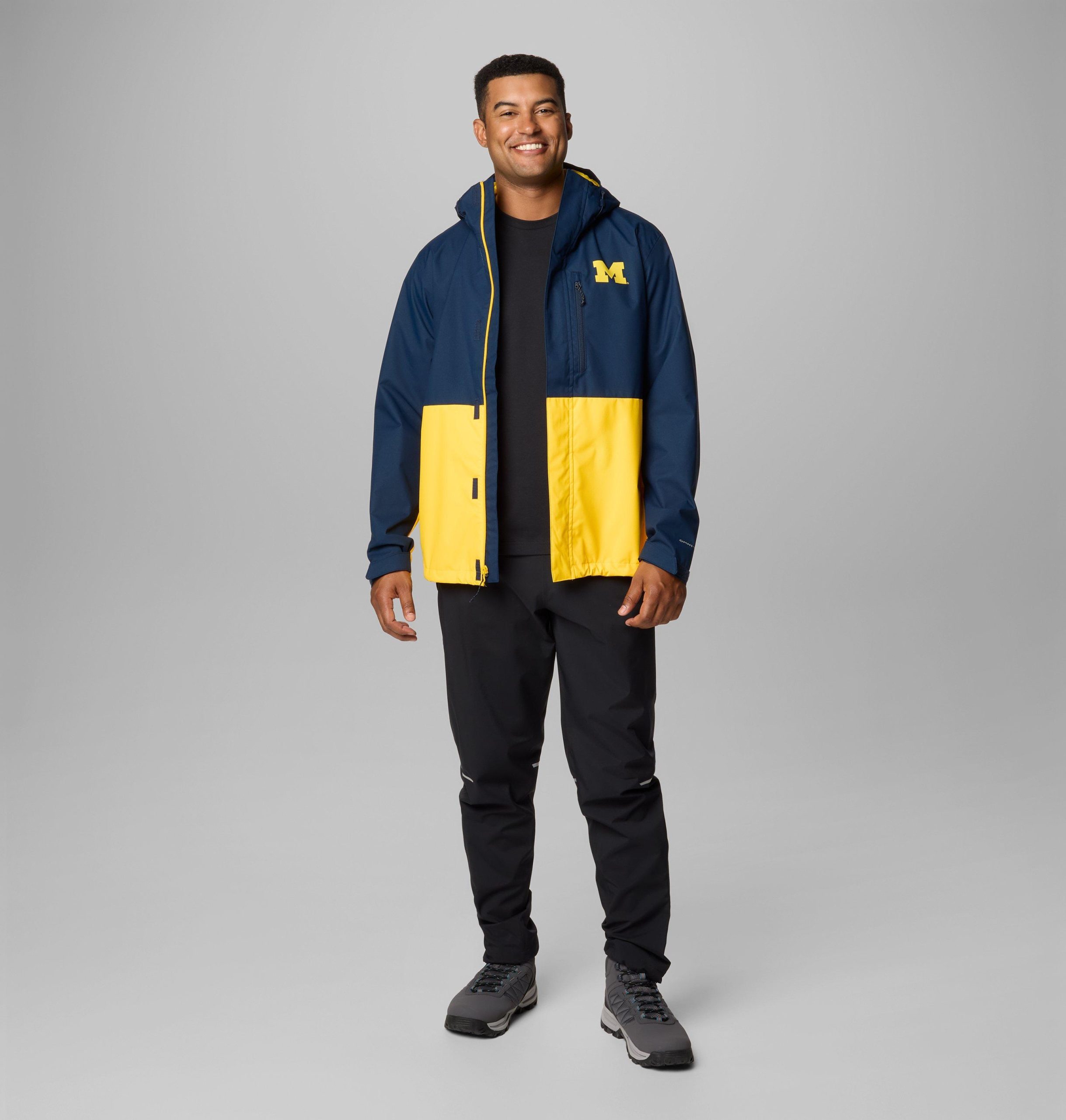 heren collegejack met veldbeschermende look - michigan