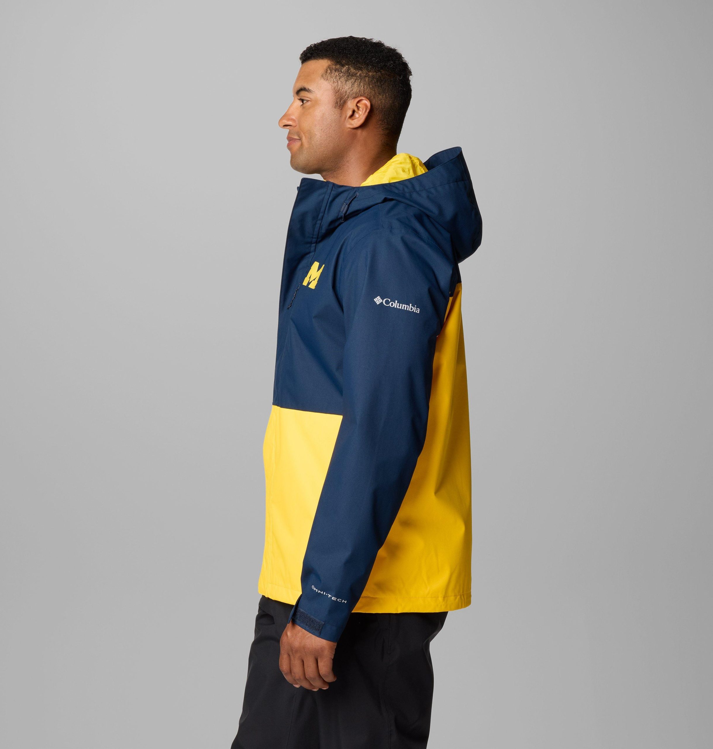 heren collegejack met veldbeschermende look - michigan