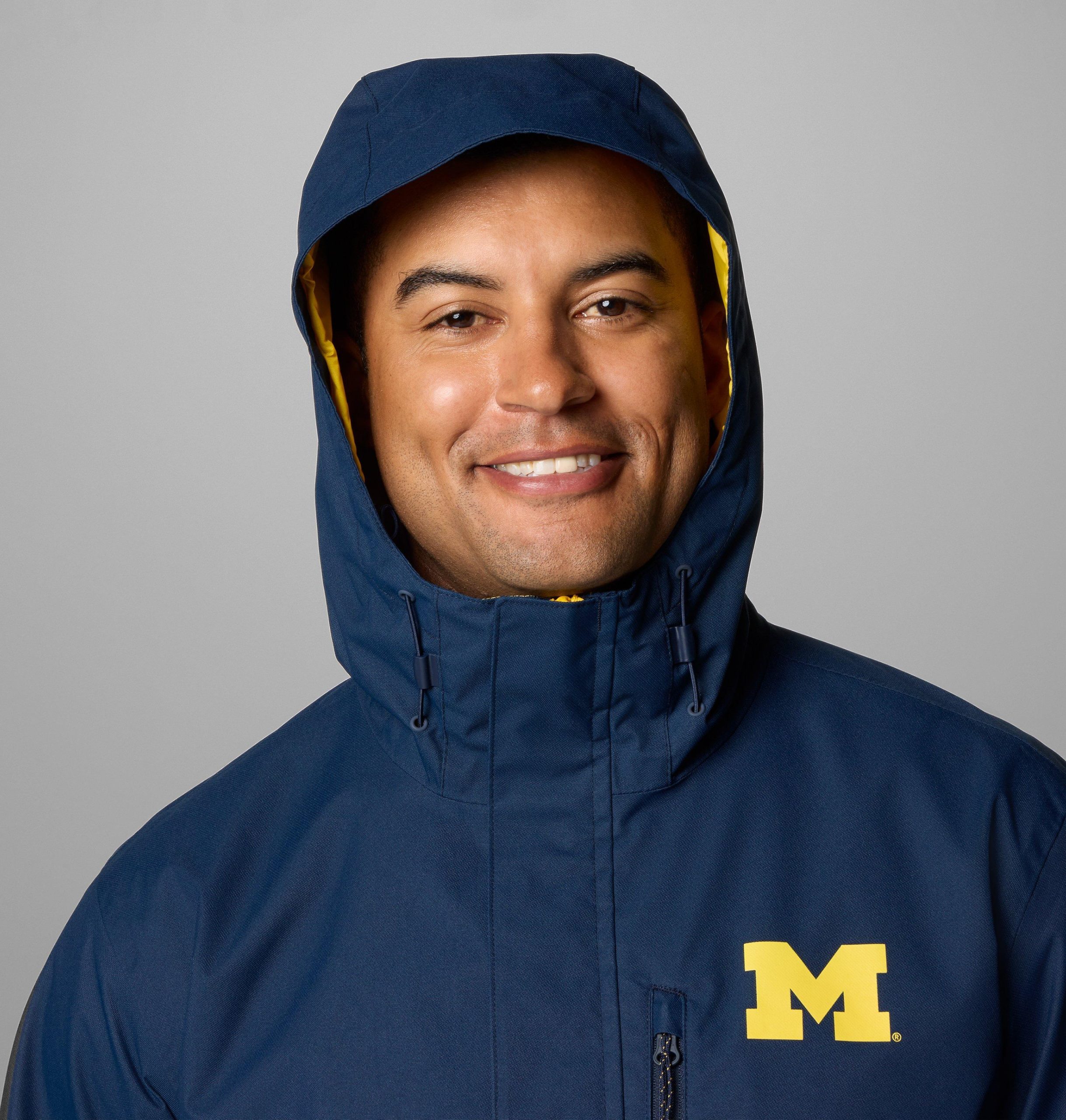 heren collegejack met veldbeschermende look - michigan