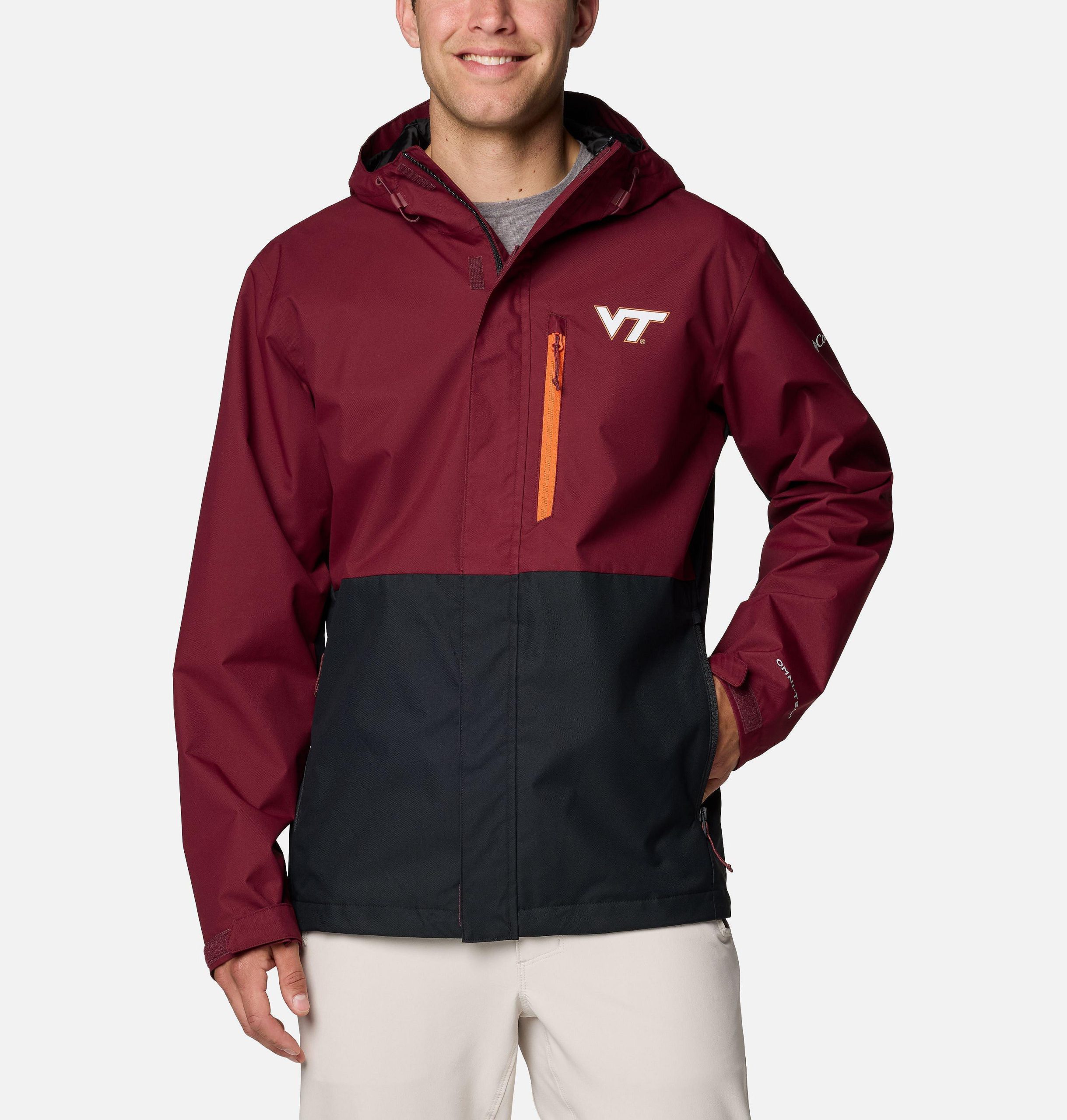heren collegejack met veldbeschermende look - virginia tech