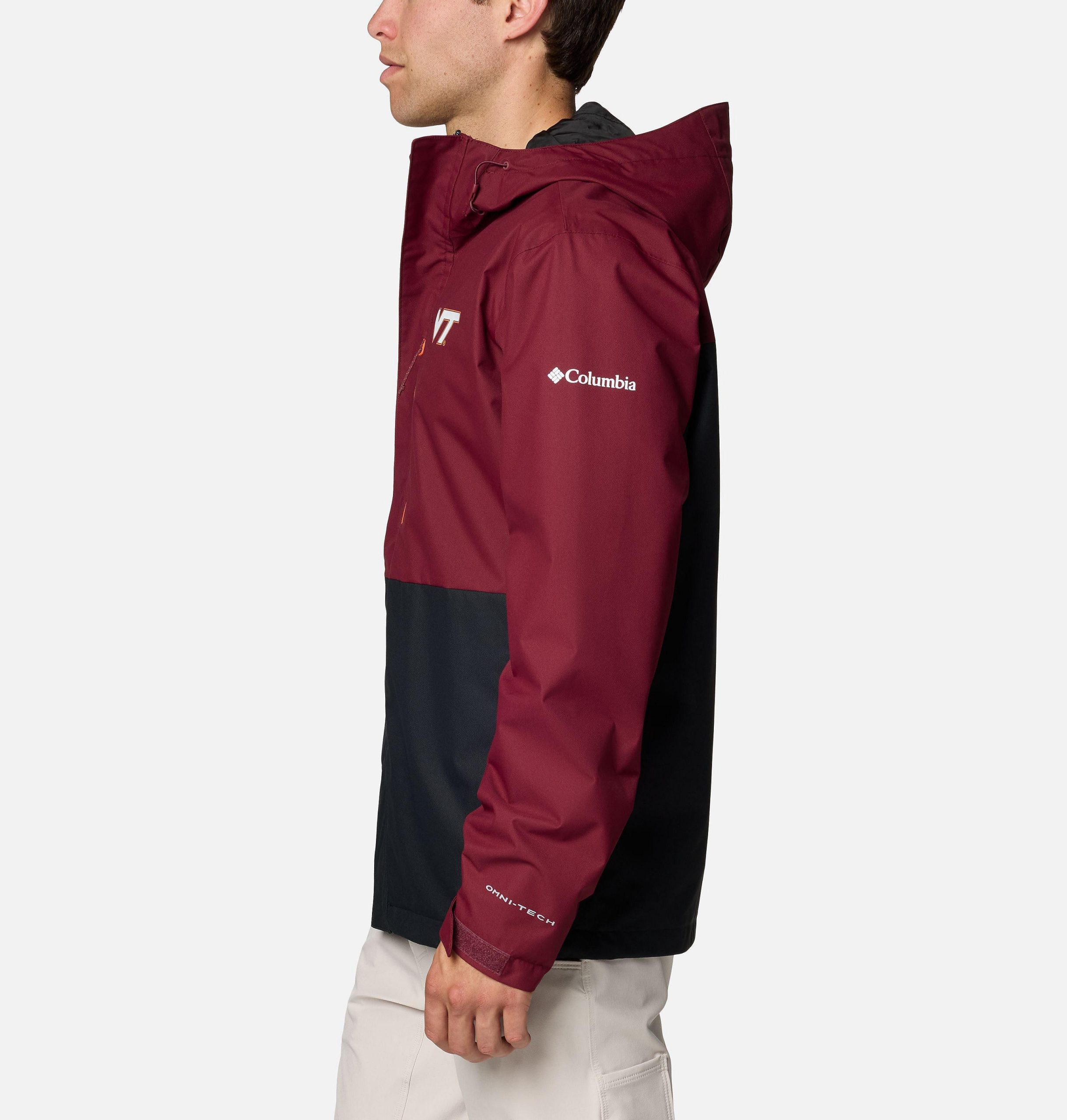 heren collegejack met veldbeschermende look - virginia tech