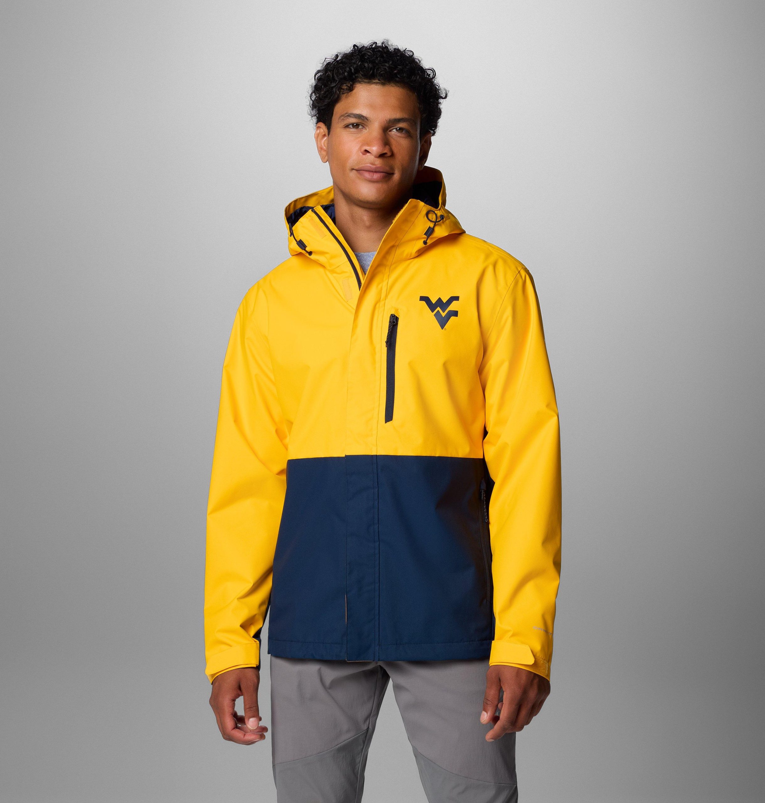 heren collegejack met veldbeschermende look - west virginia