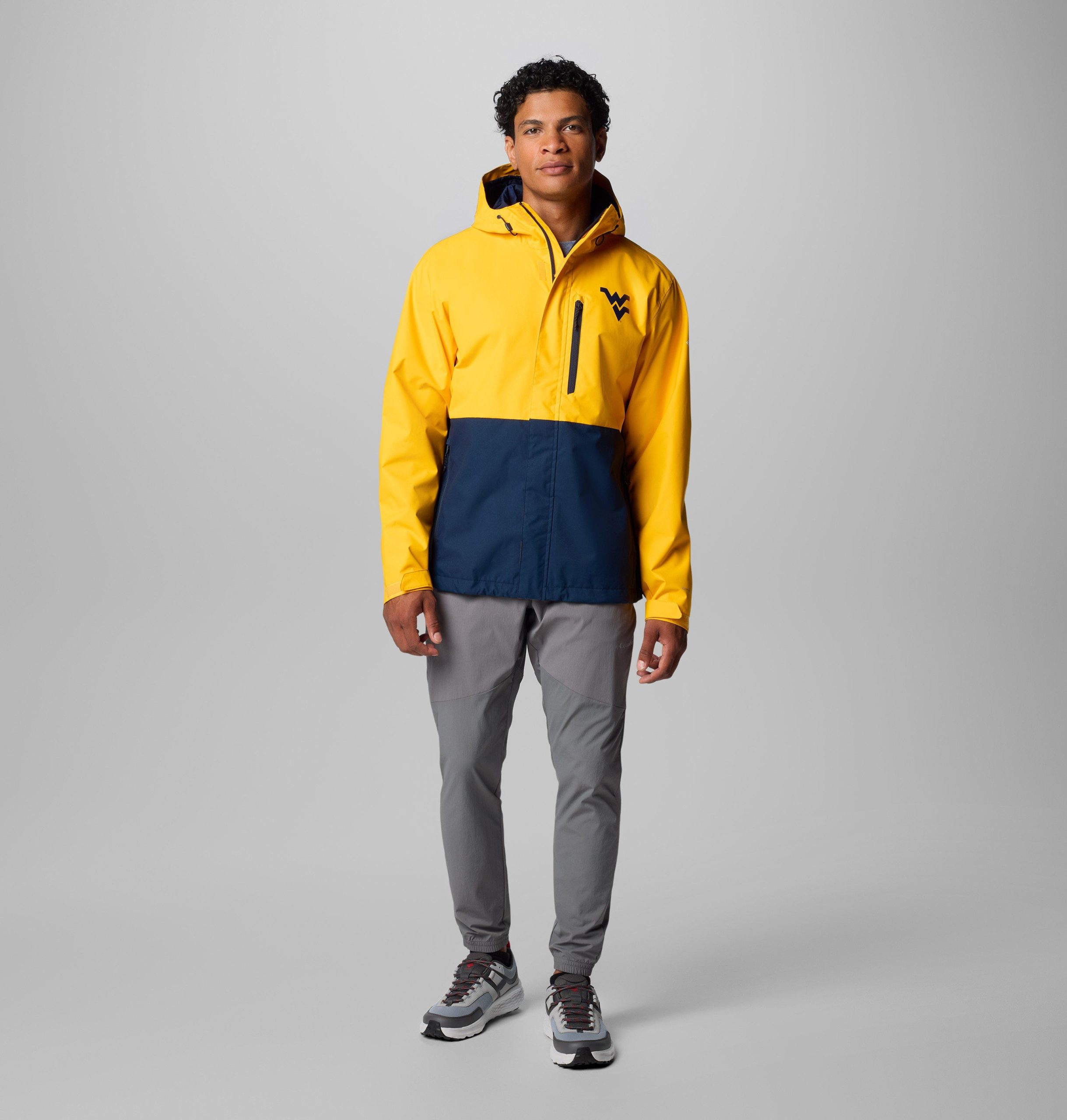 heren collegejack met veldbeschermende look - west virginia
