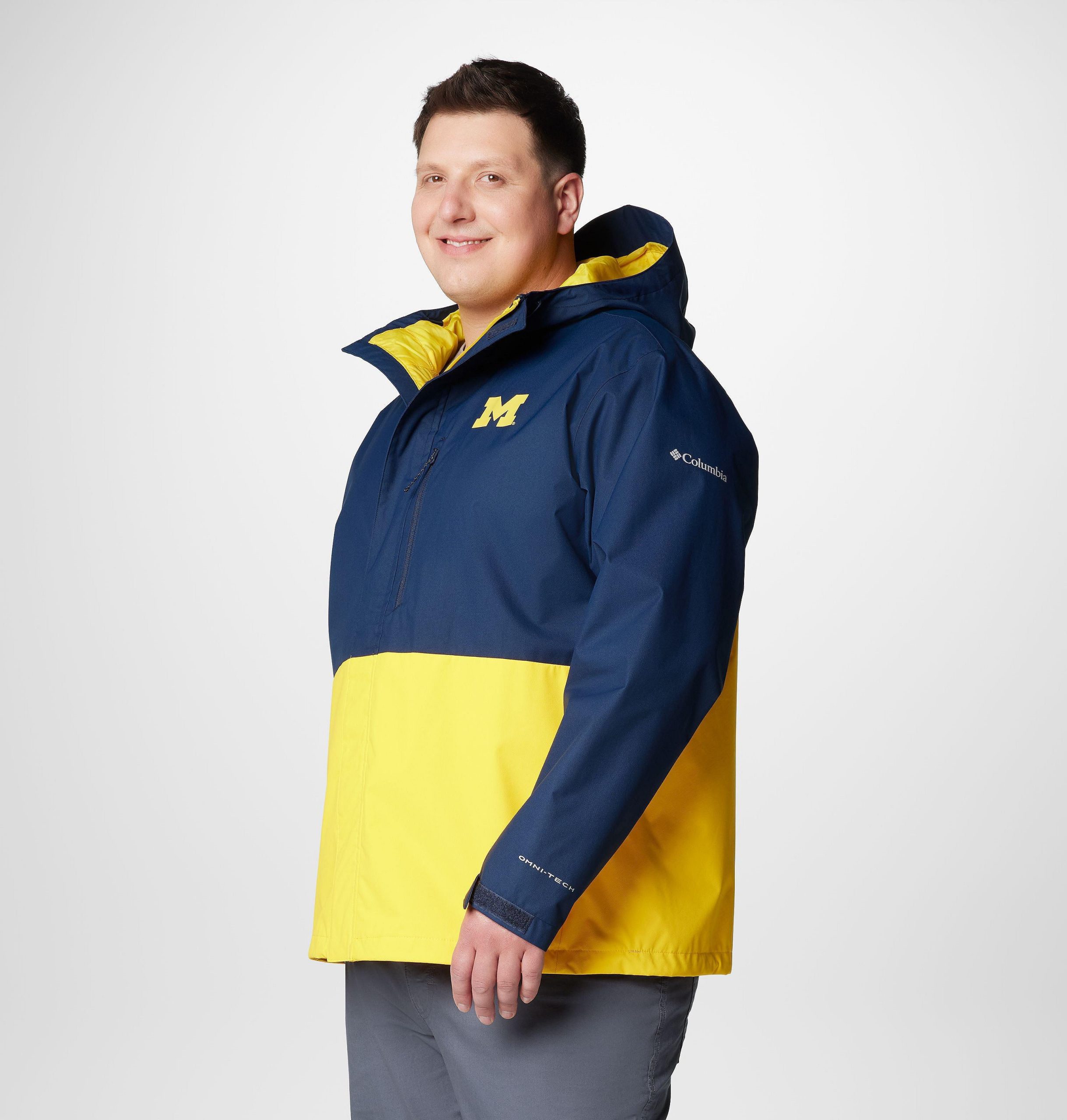 heren collegejack voor op het veld - michigan - groot