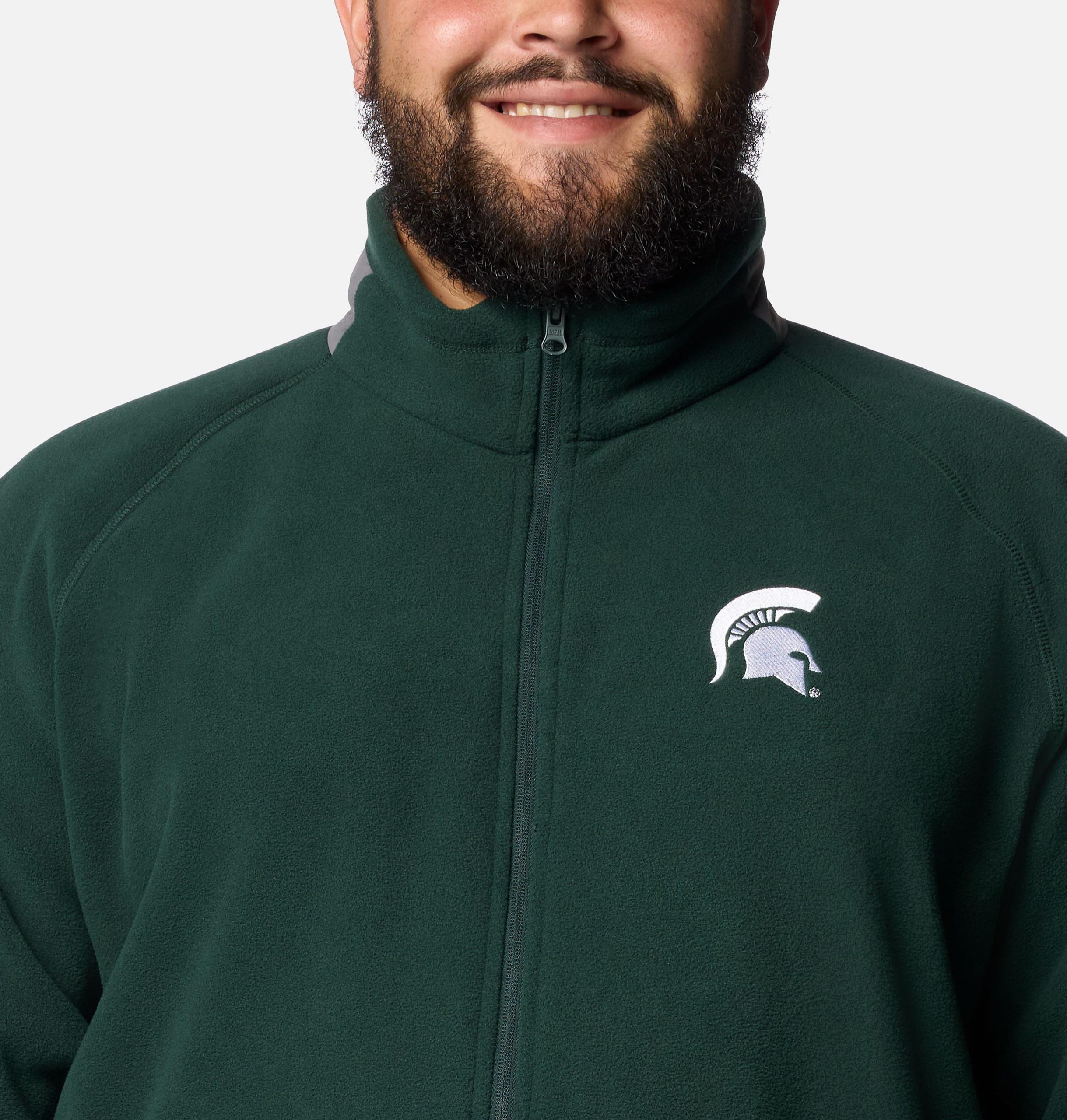 heren collegiate flanker iv fleece jacket - groot - michigan state