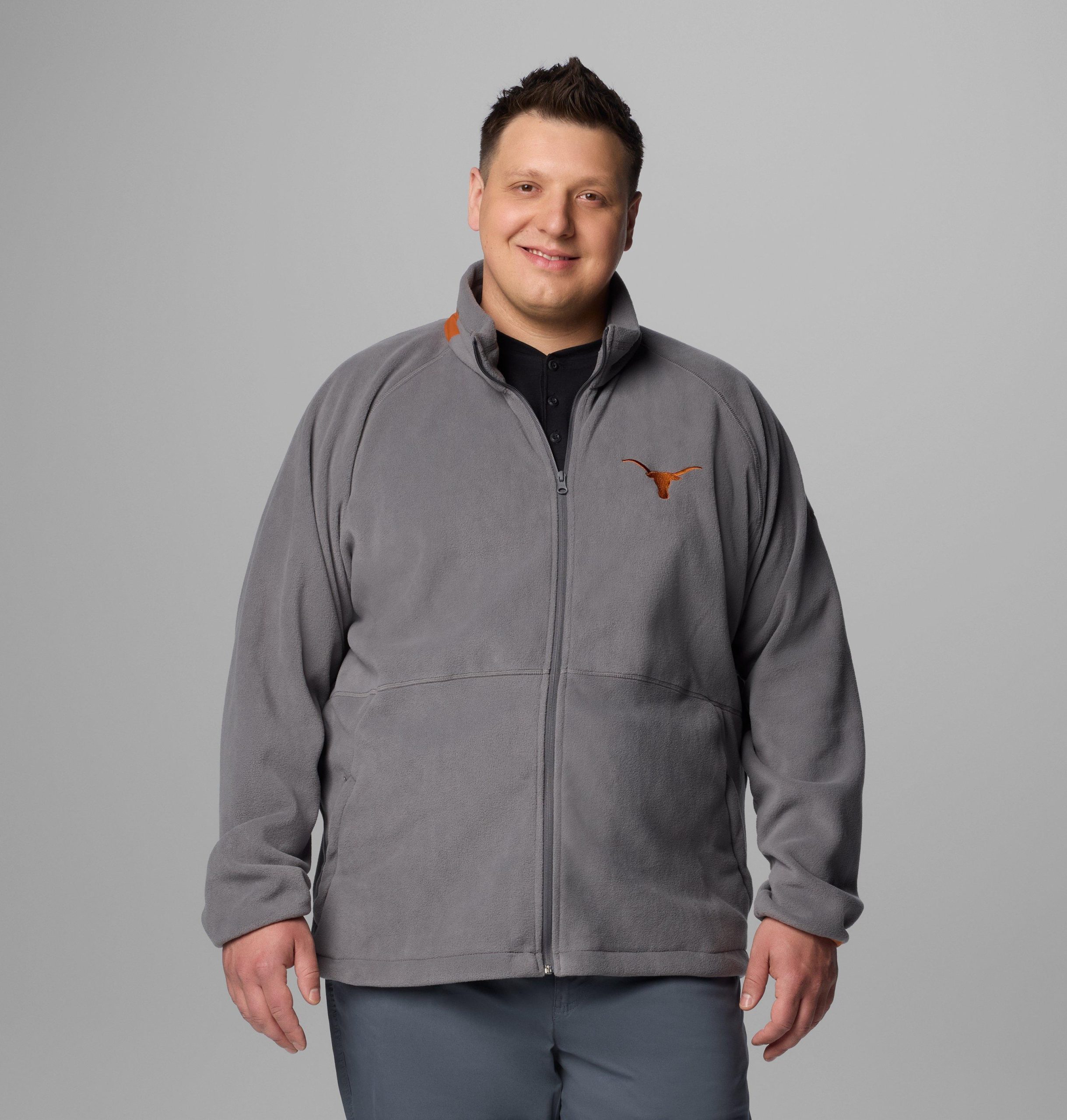 heren collegiate flanker iv fleece jacket - groot - texas