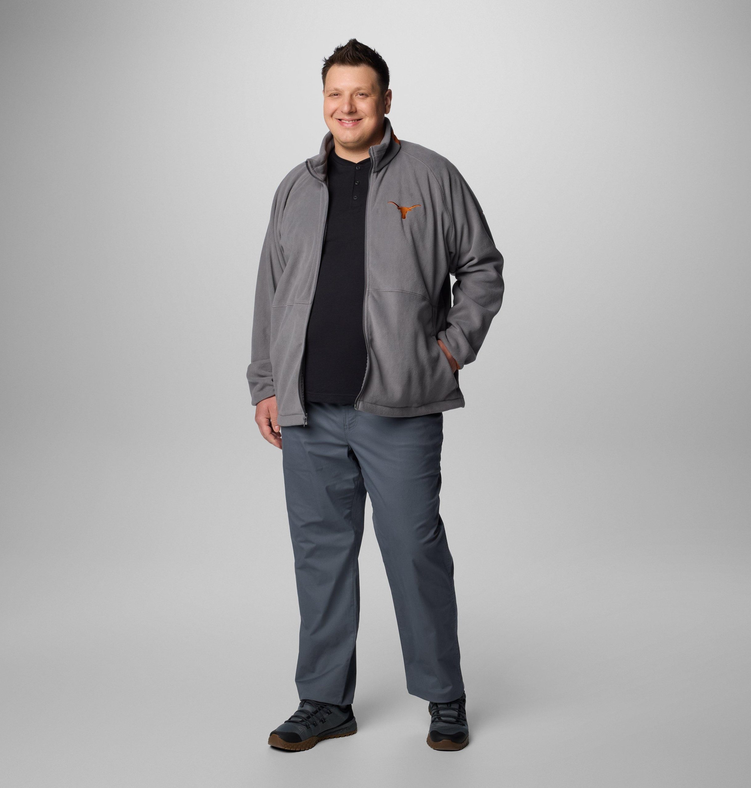 heren collegiate flanker iv fleece jacket - groot - texas