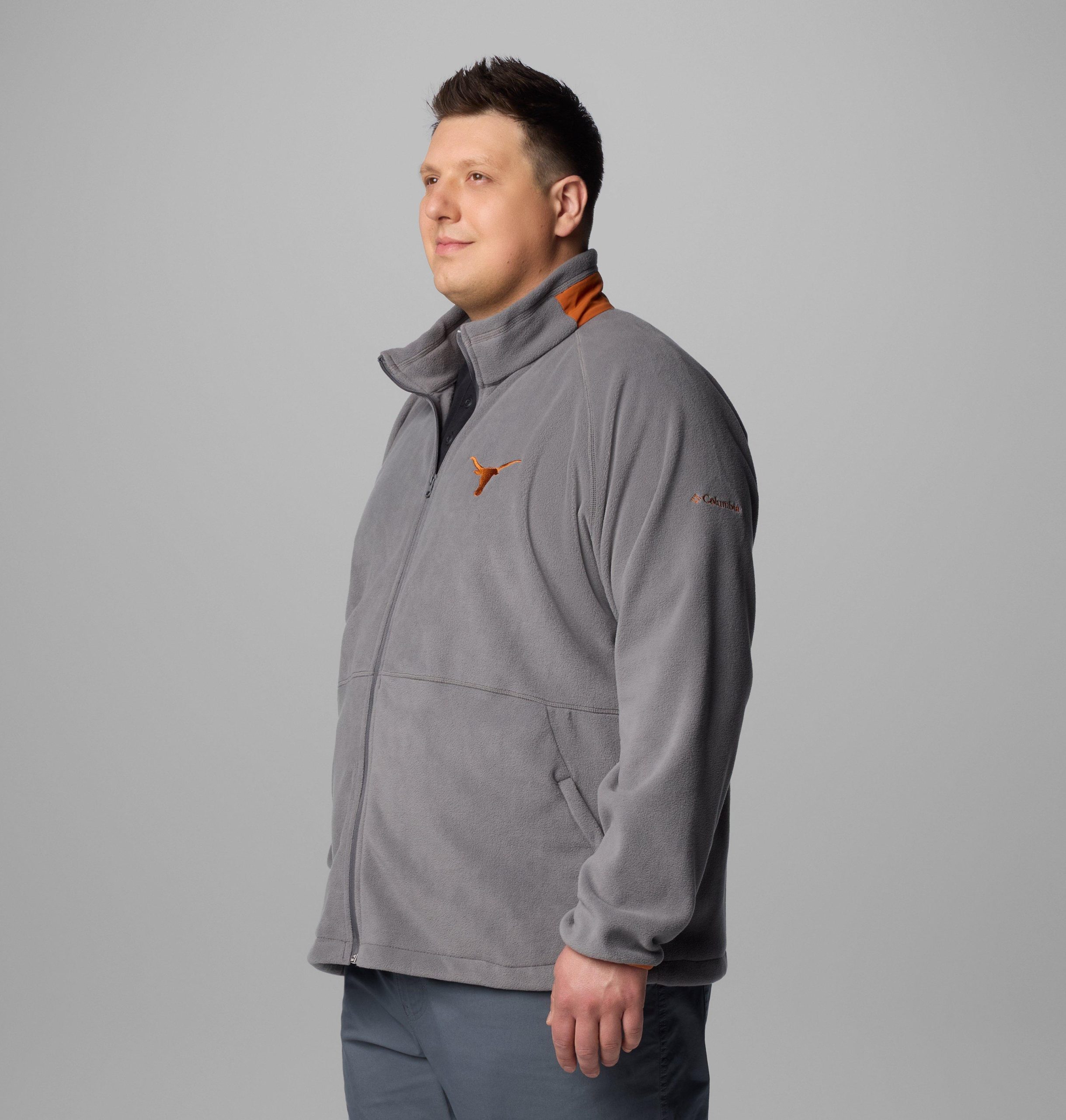 heren collegiate flanker iv fleece jacket - groot - texas