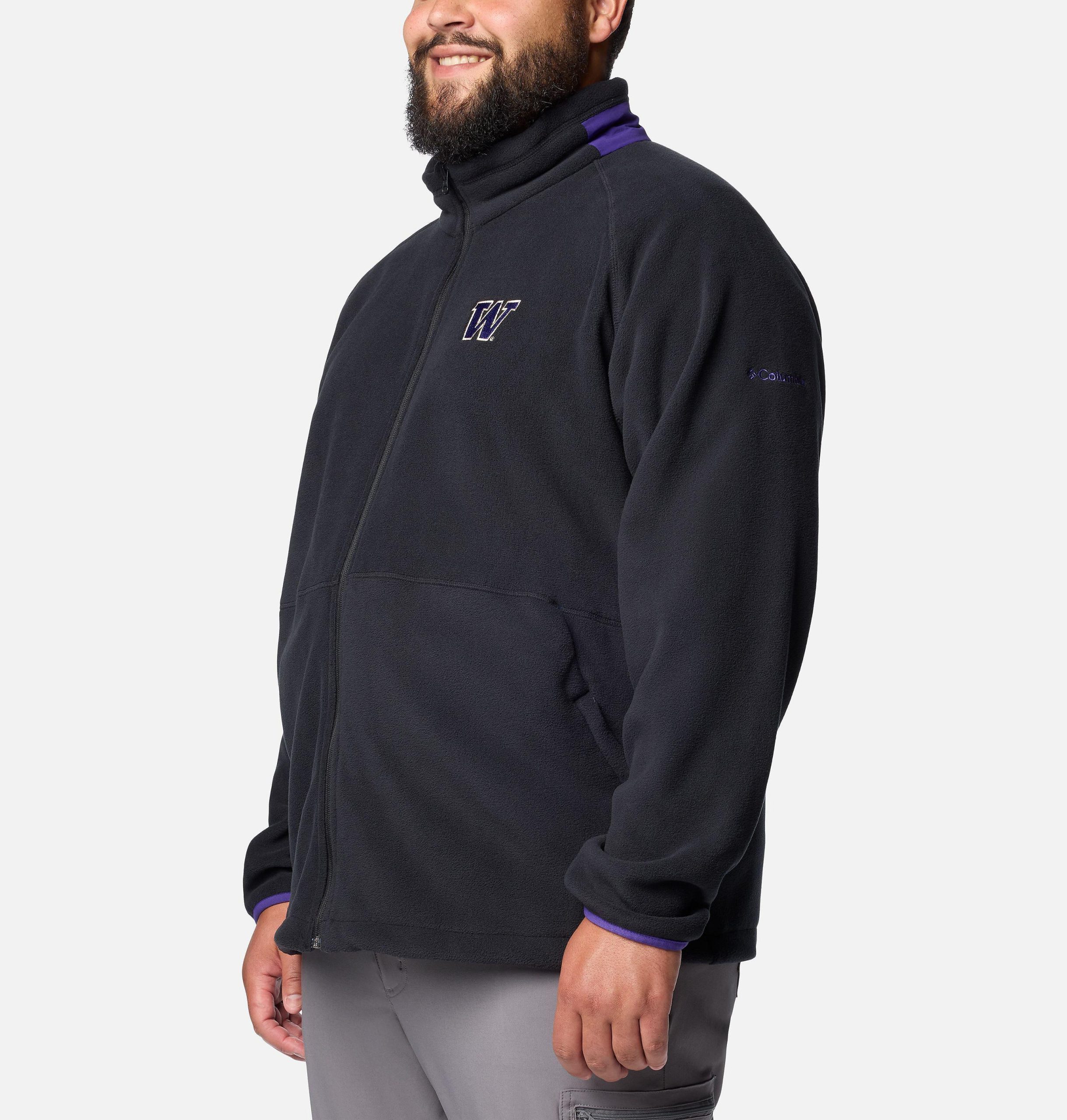 heren collegiate flanker iv fleece jacket - groot - washington