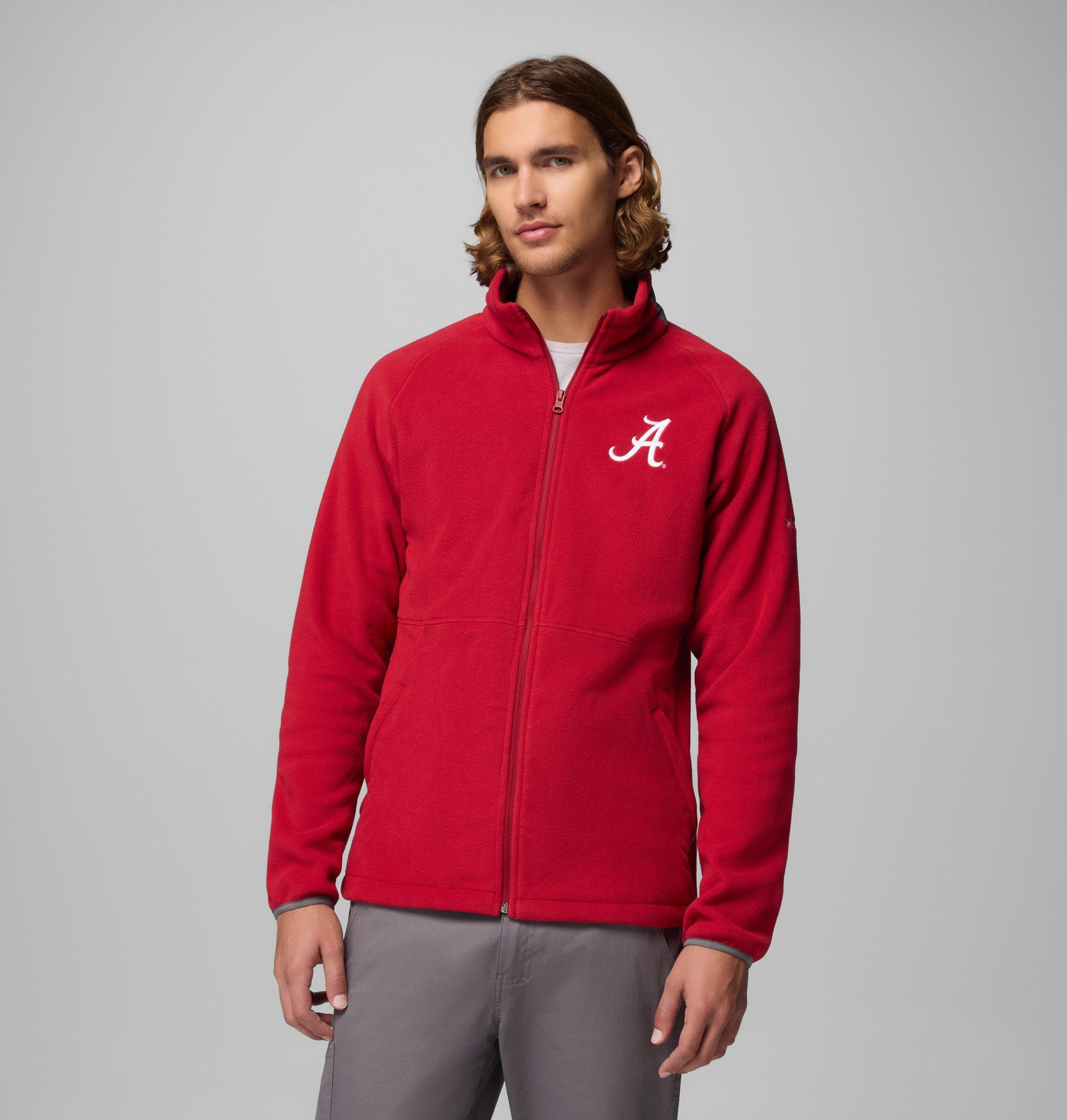 heren collegiate flanker iv fleece jacket - alabama - lang