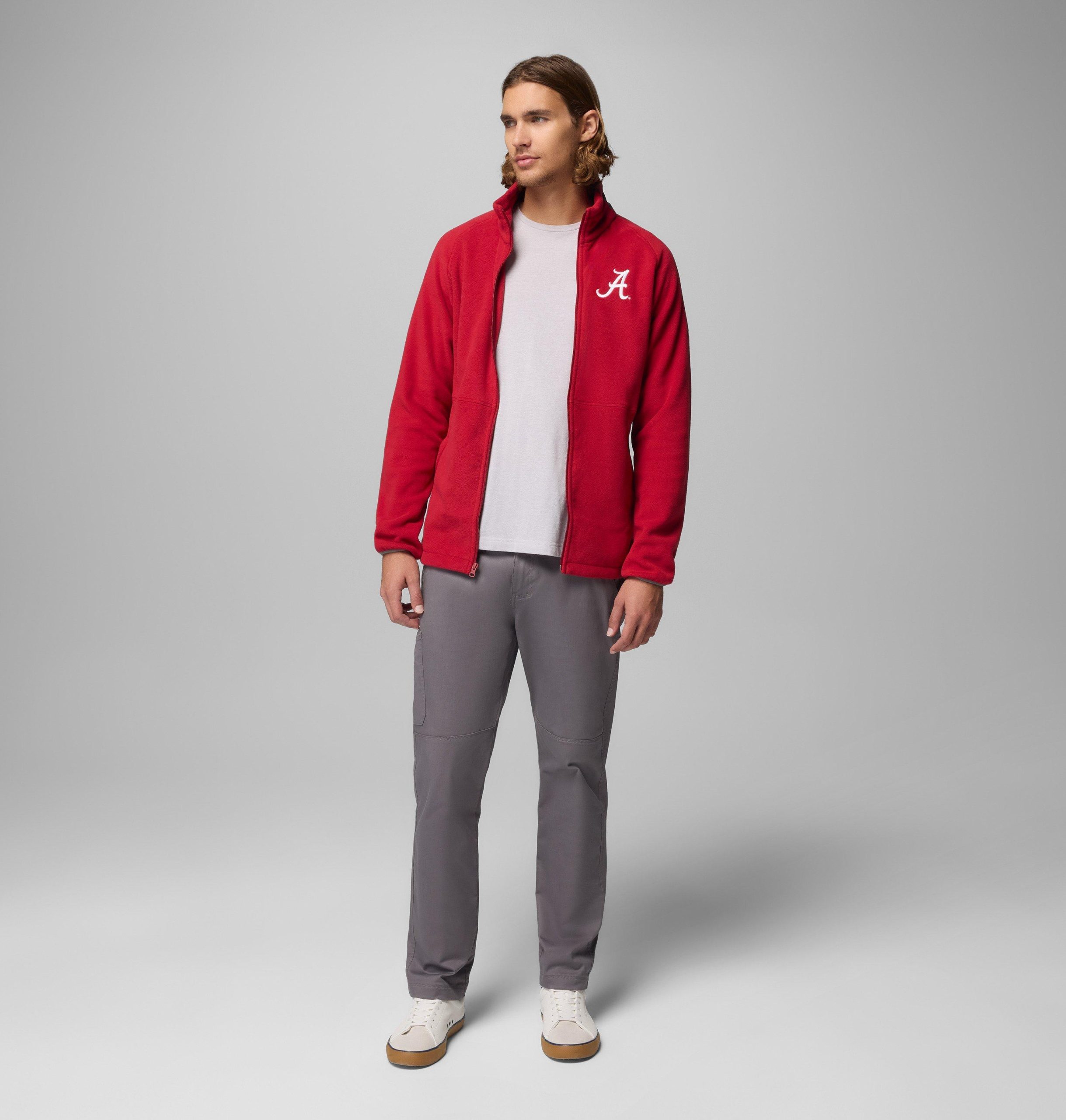 heren collegiate flanker iv fleece jacket - alabama - lang