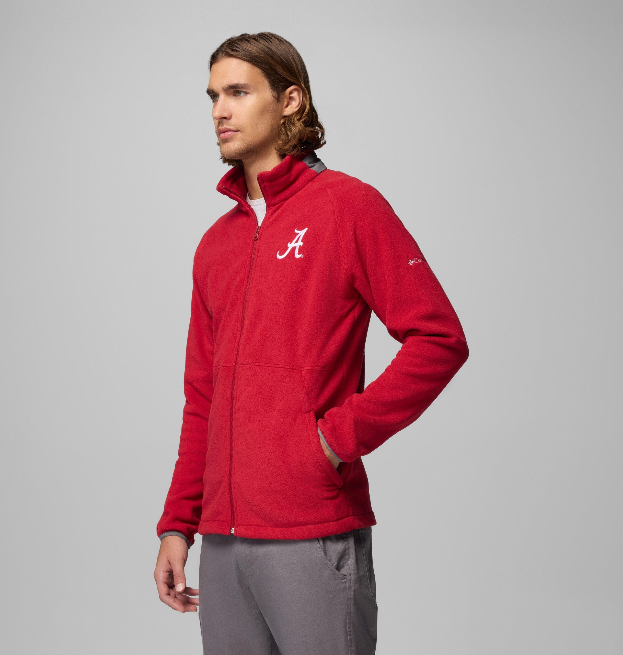 heren collegiate flanker iv fleece jacket - alabama - lang