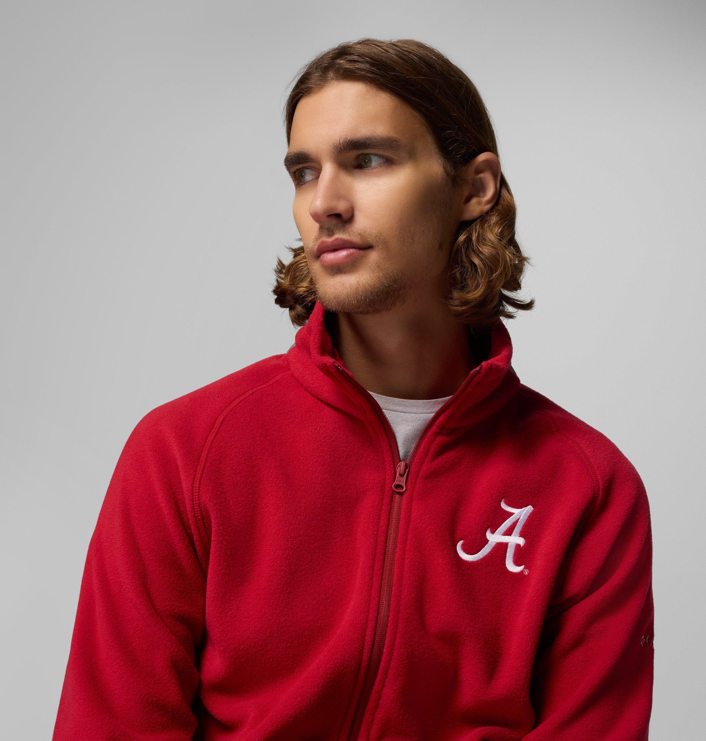 heren collegiate flanker iv fleece jacket - alabama - lang