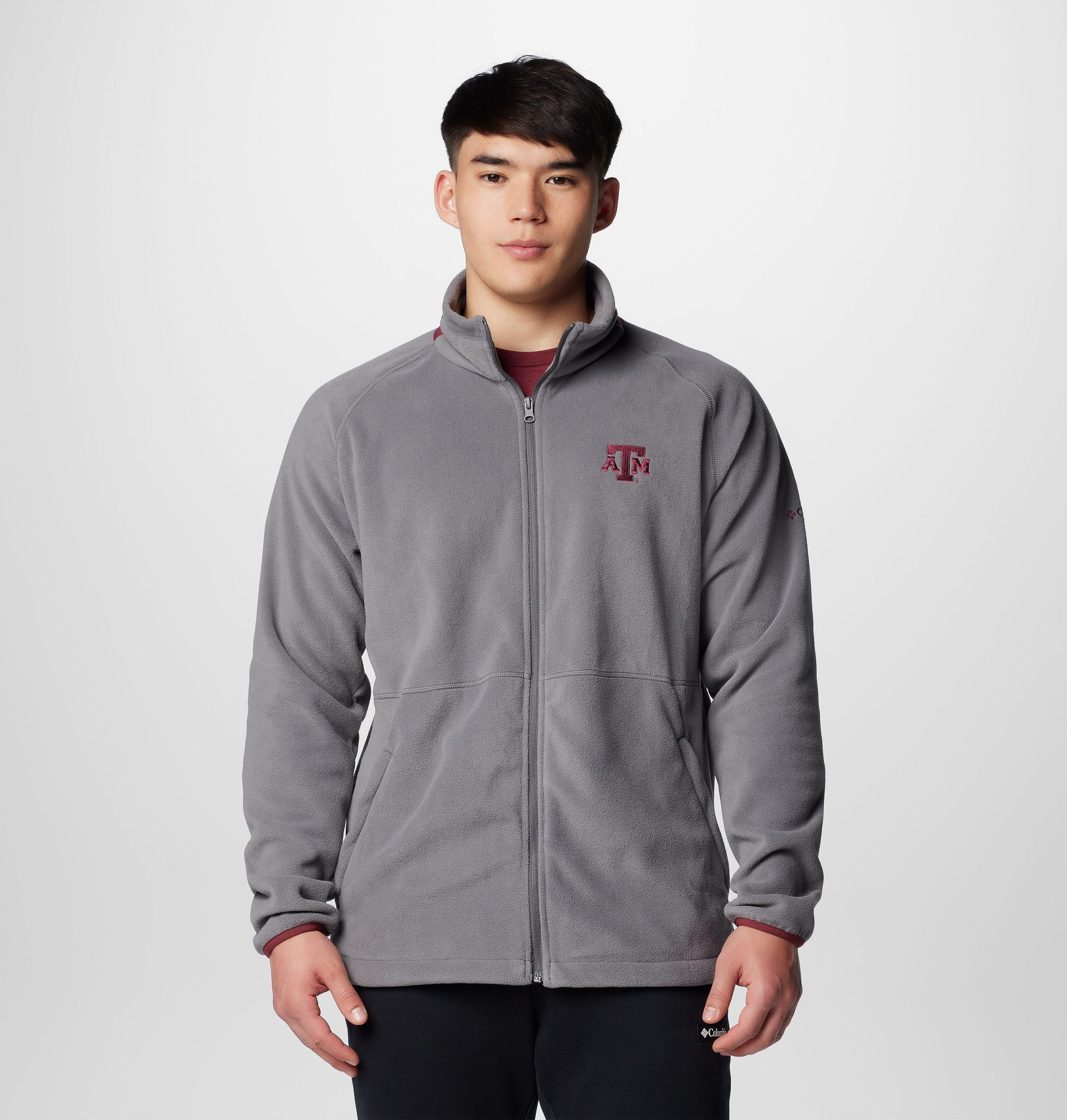 heren collegiate flanker iv fleece jacket - texas am - lang