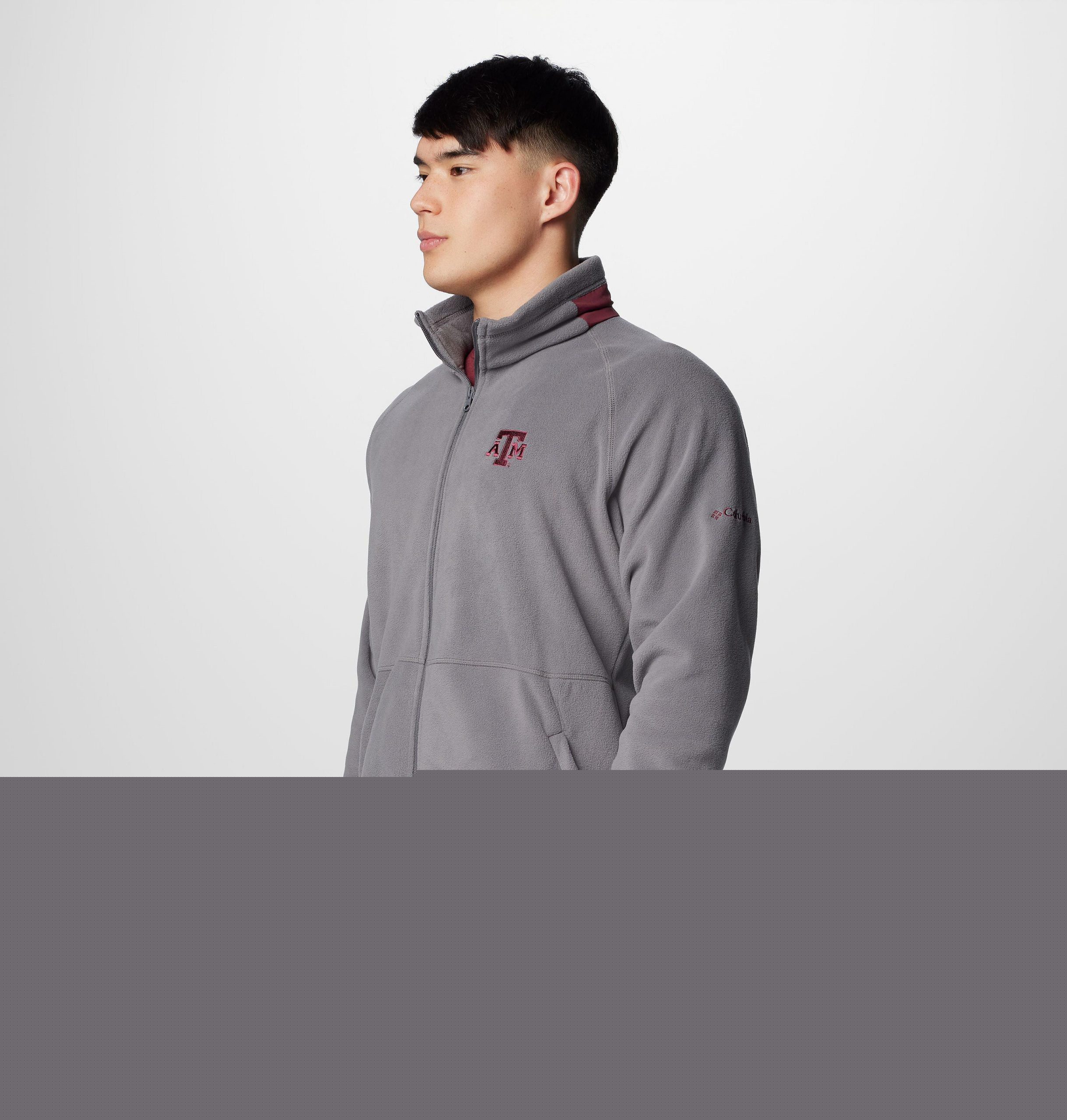 heren collegiate flanker iv fleece jacket - texas am - lang