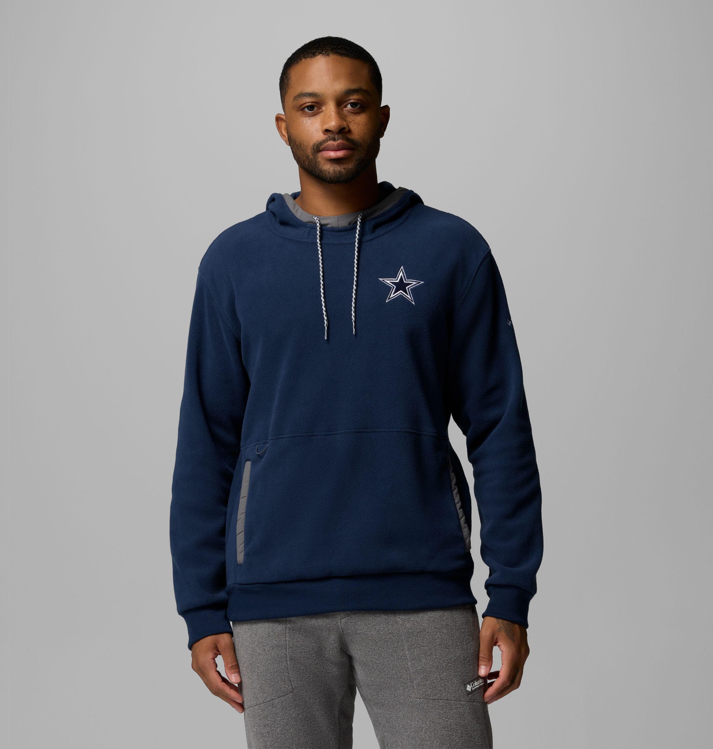 heren flanker fleece hoodie - dallas cowboys