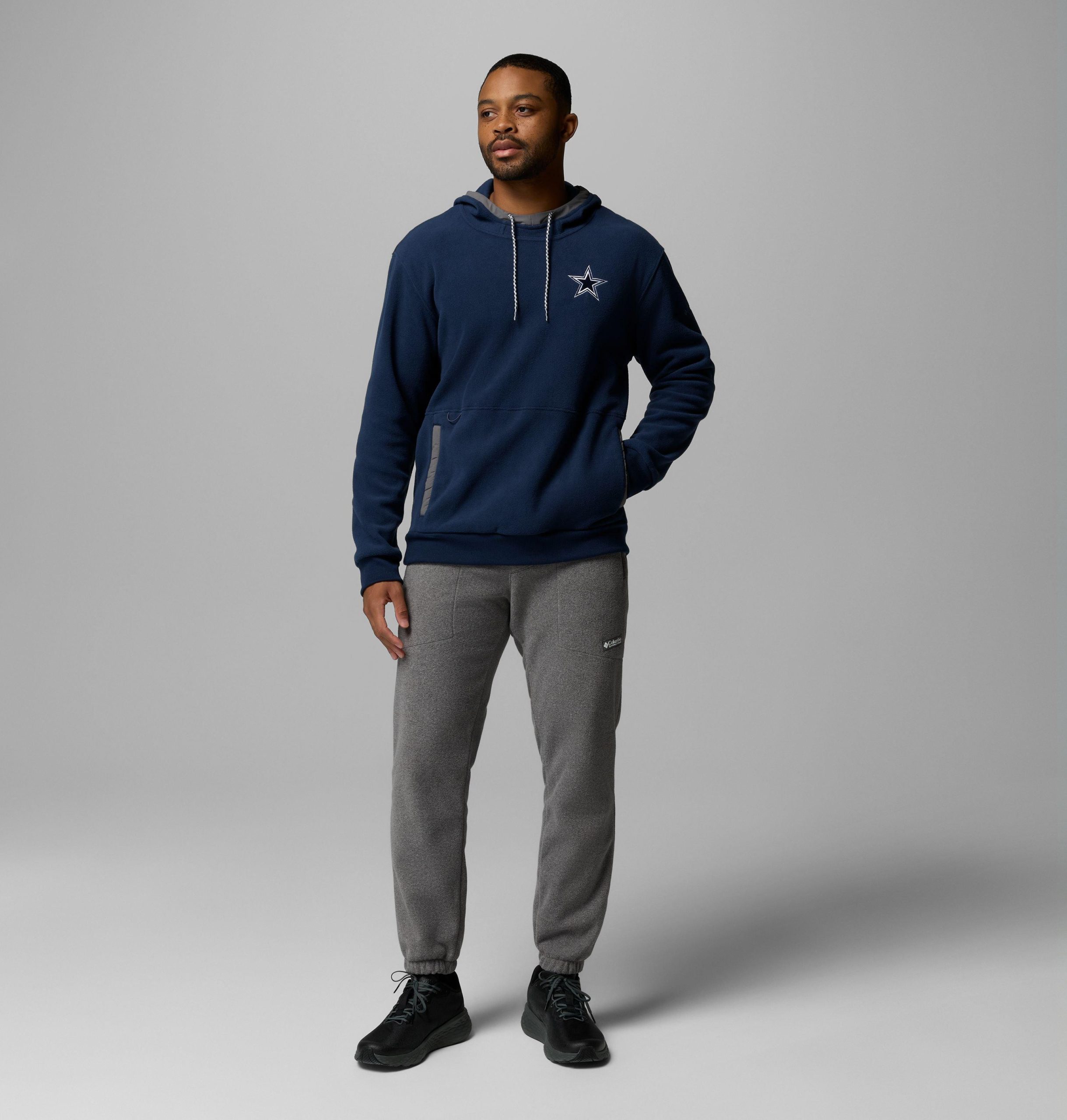 heren flanker fleece hoodie - dallas cowboys