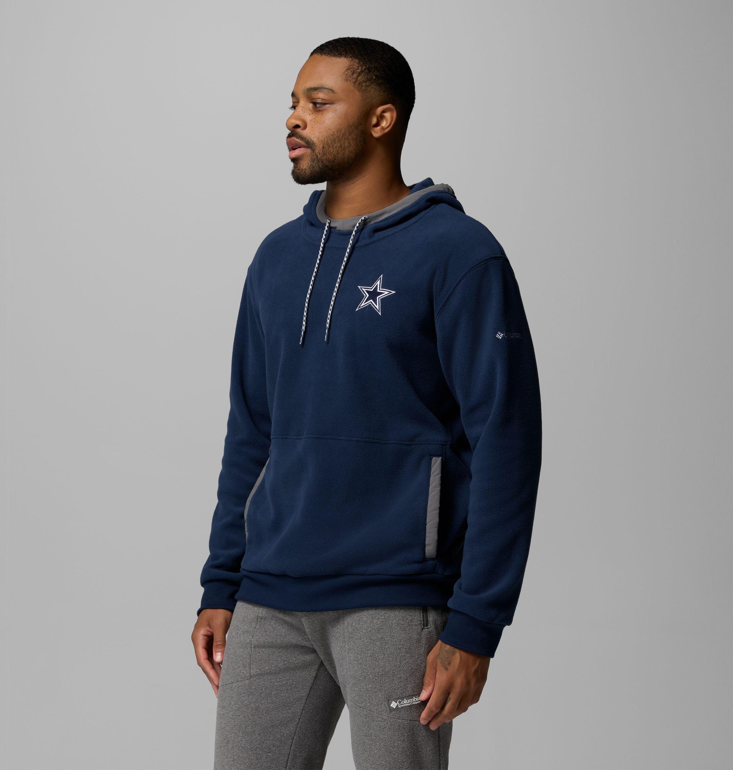 heren flanker fleece hoodie - dallas cowboys
