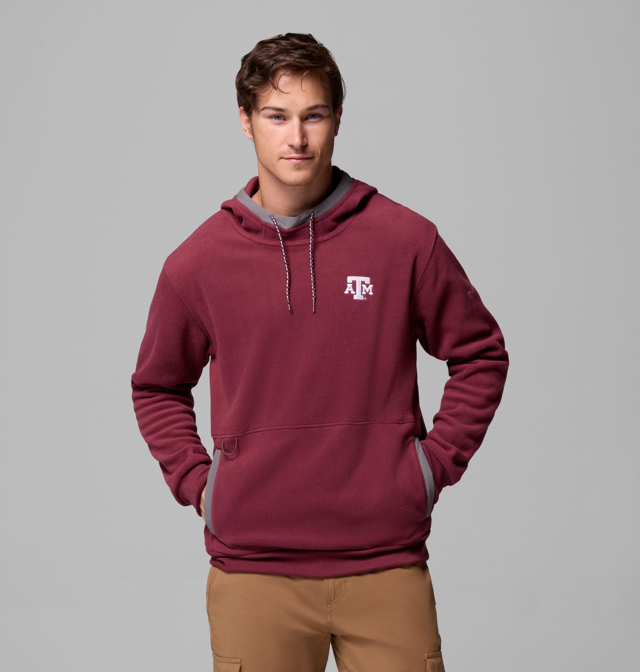 heren flanker fleece hoodie - texas am
