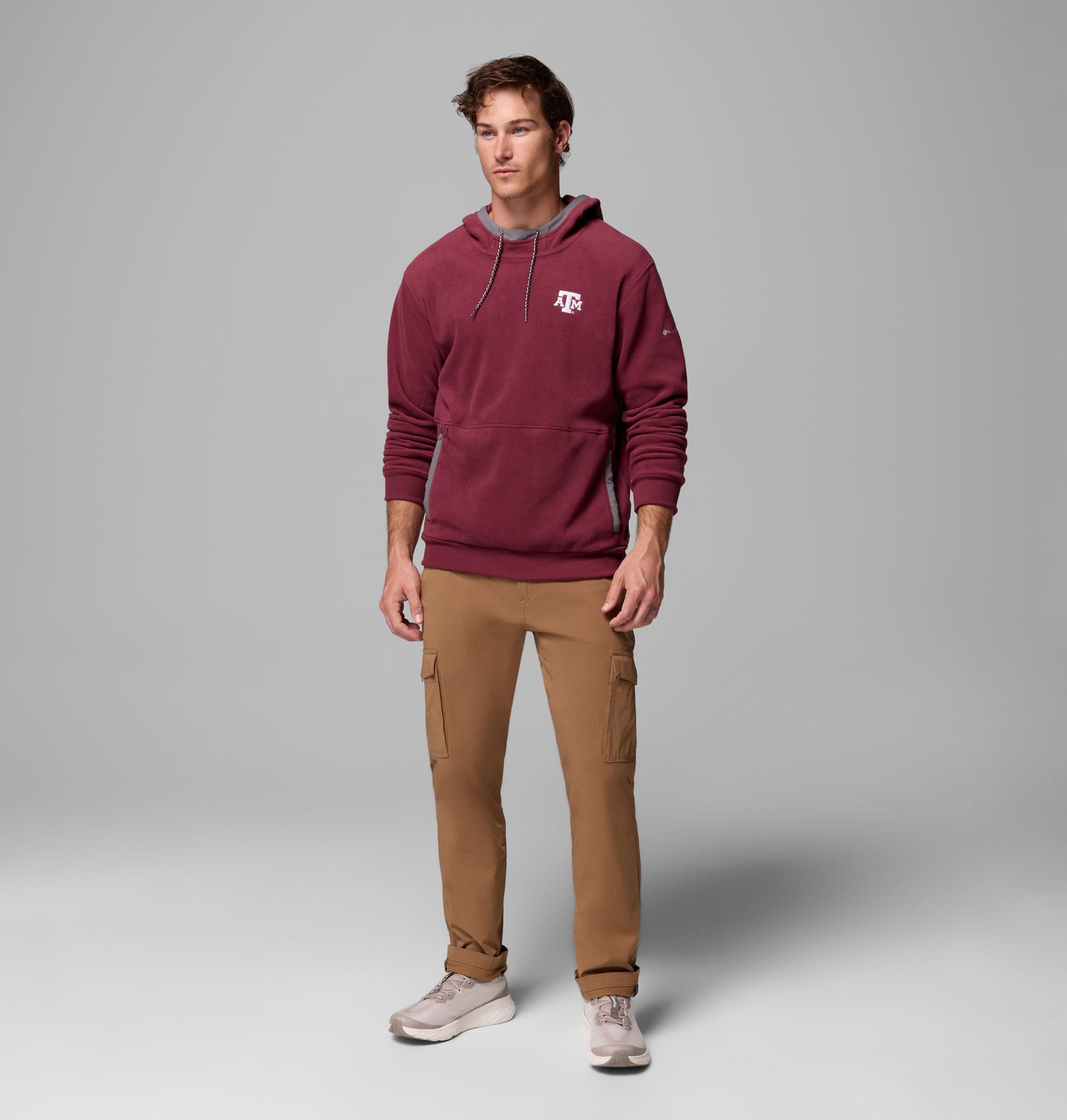 heren flanker fleece hoodie - texas am