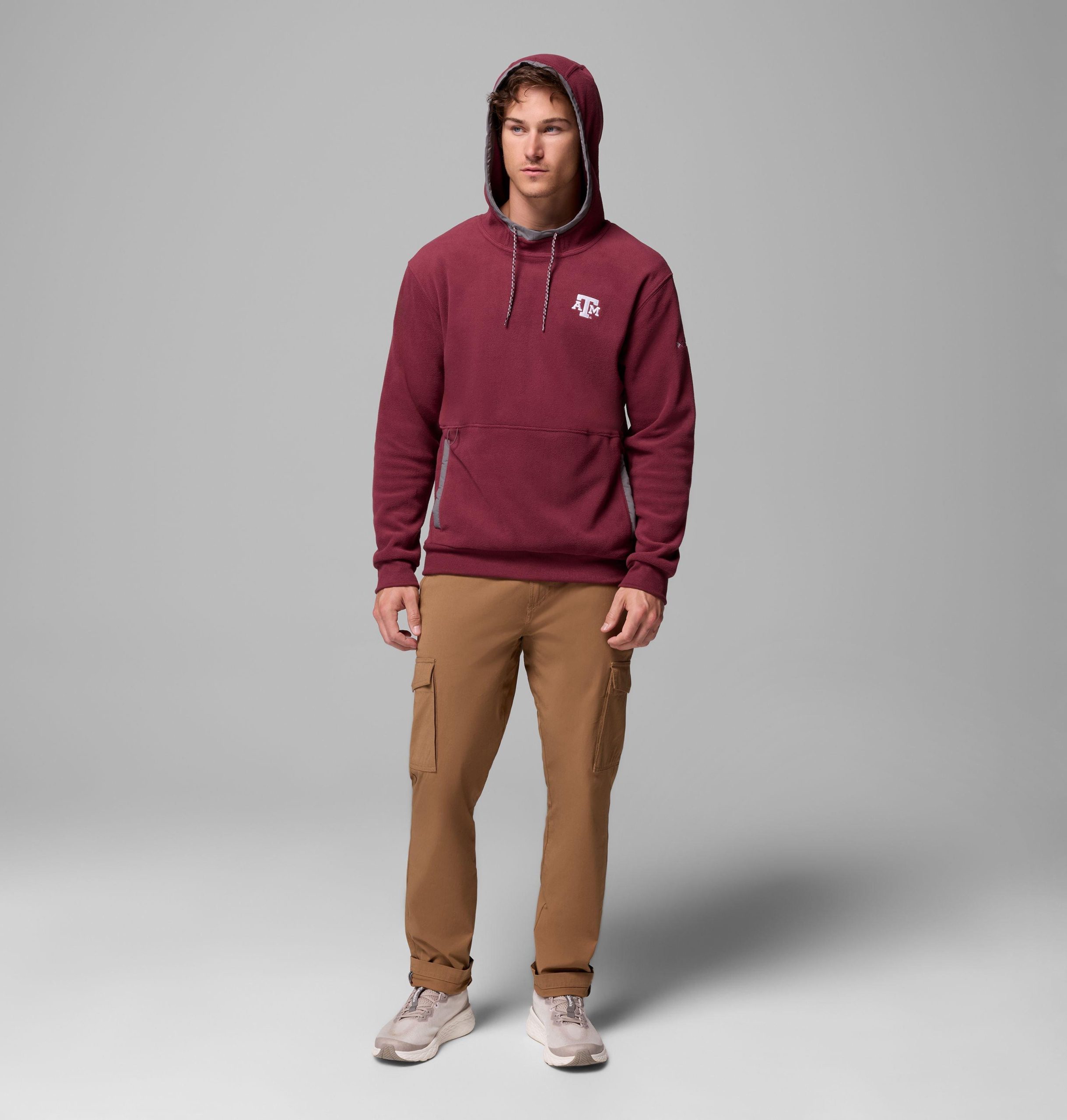 heren flanker fleece hoodie - texas am