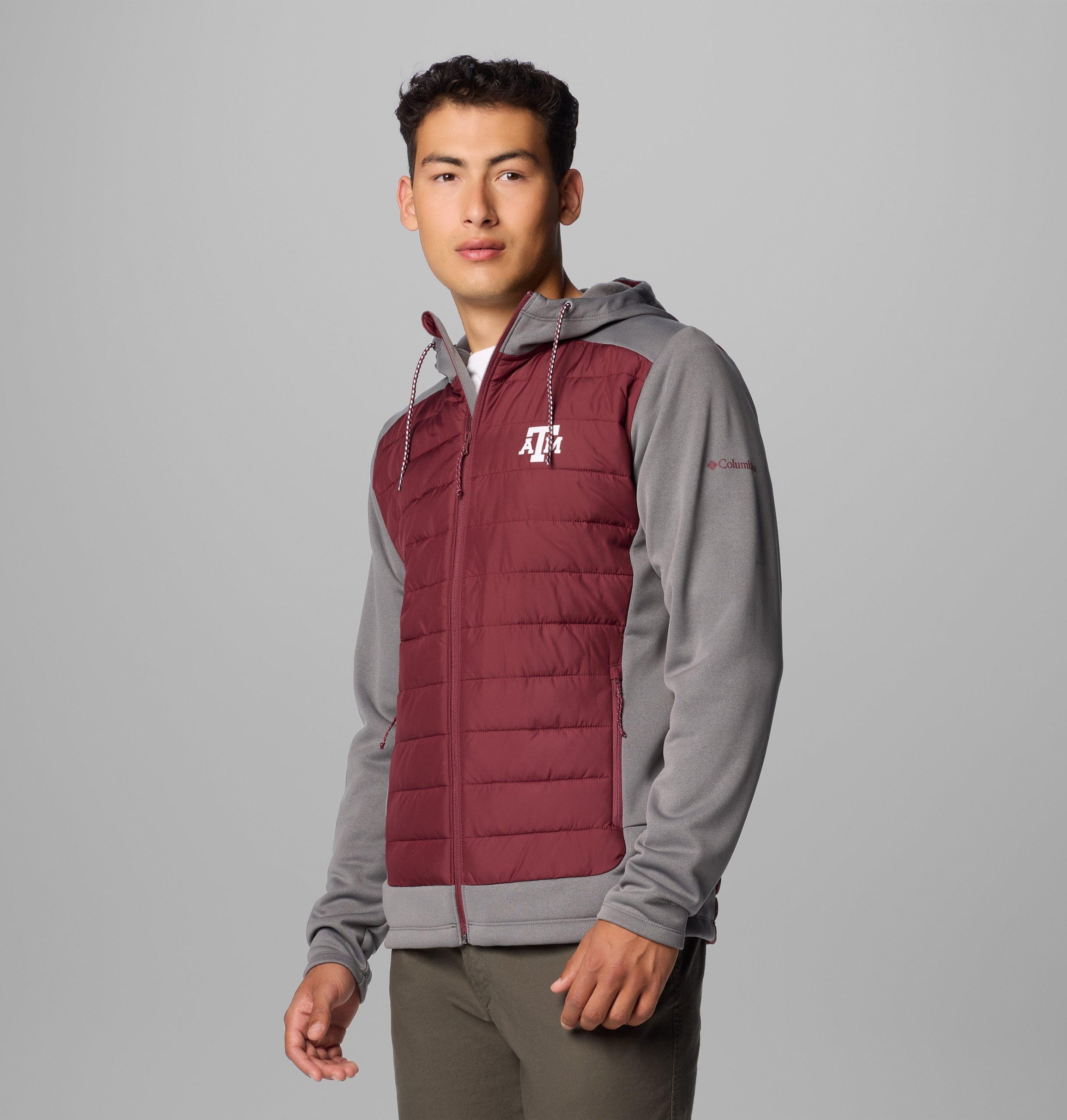 heren hoodie met collegiaal design en schildmotief - texas am