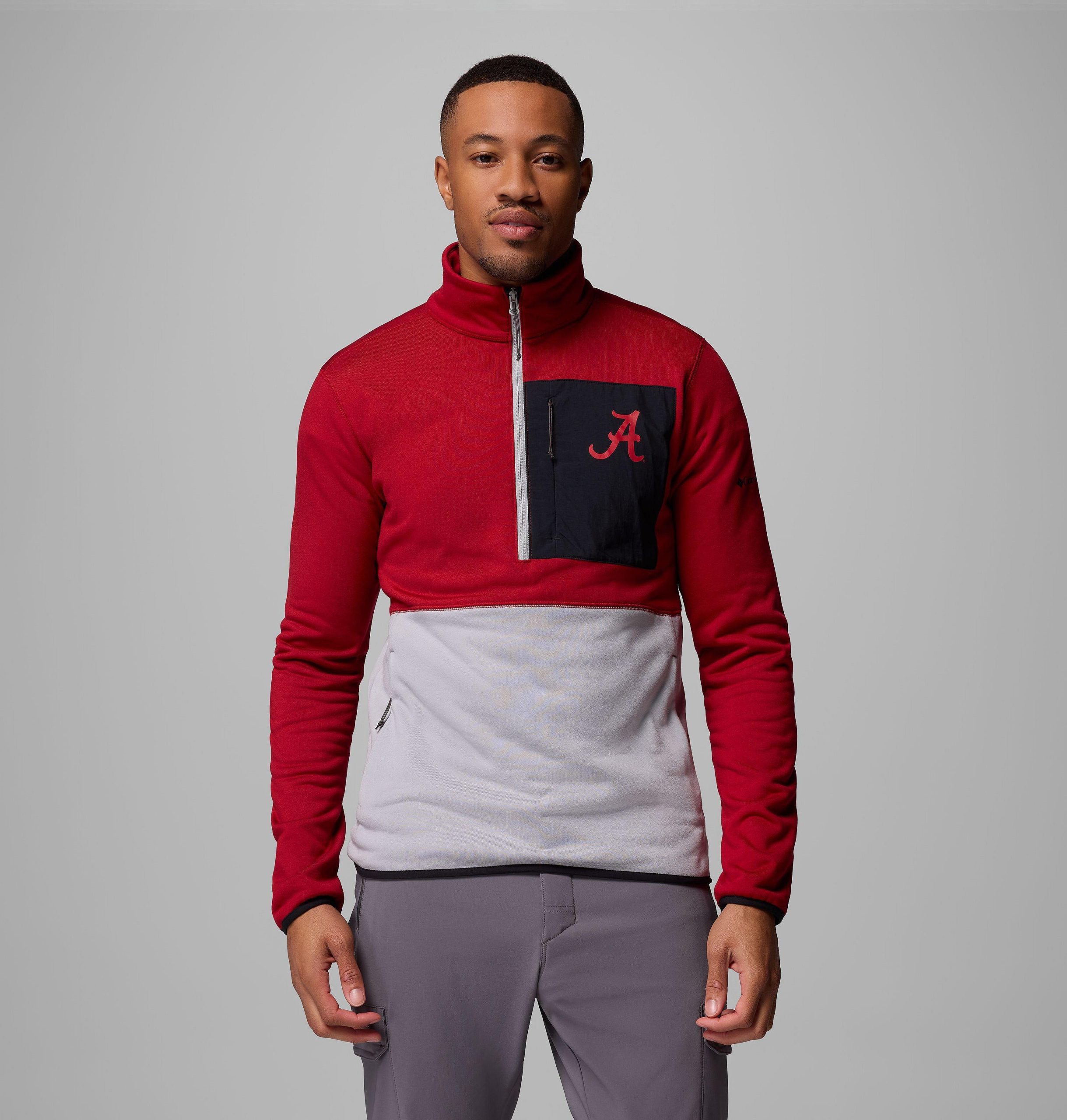 heren columbia hike half zip jacket - alabama