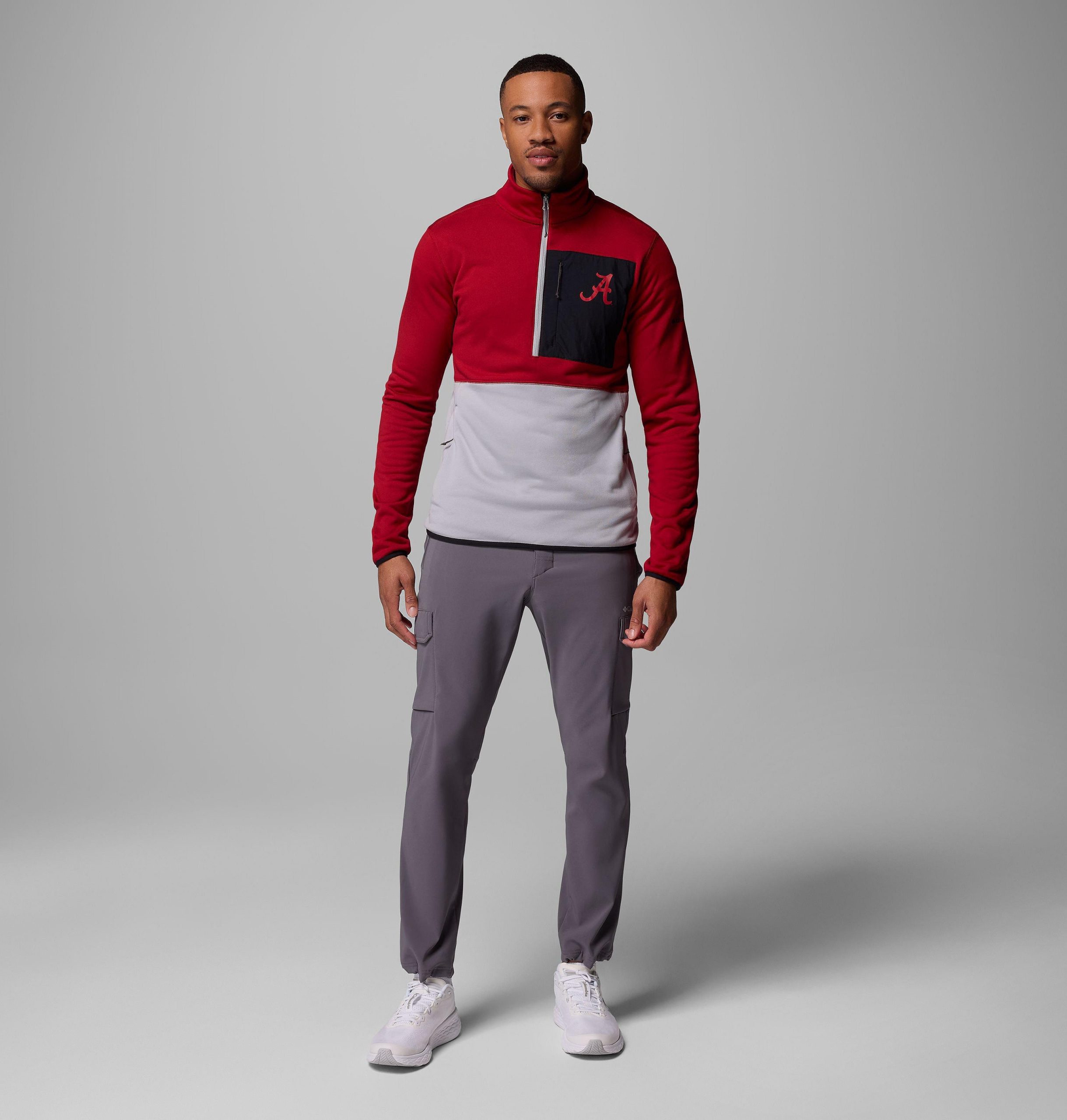 heren columbia hike half zip jacket - alabama