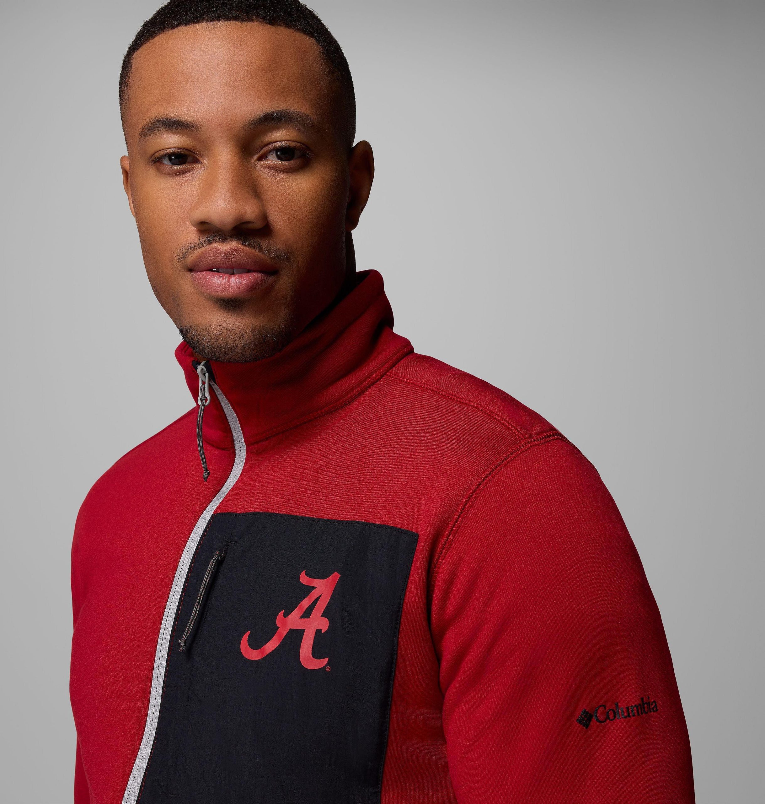 heren columbia hike half zip jacket - alabama