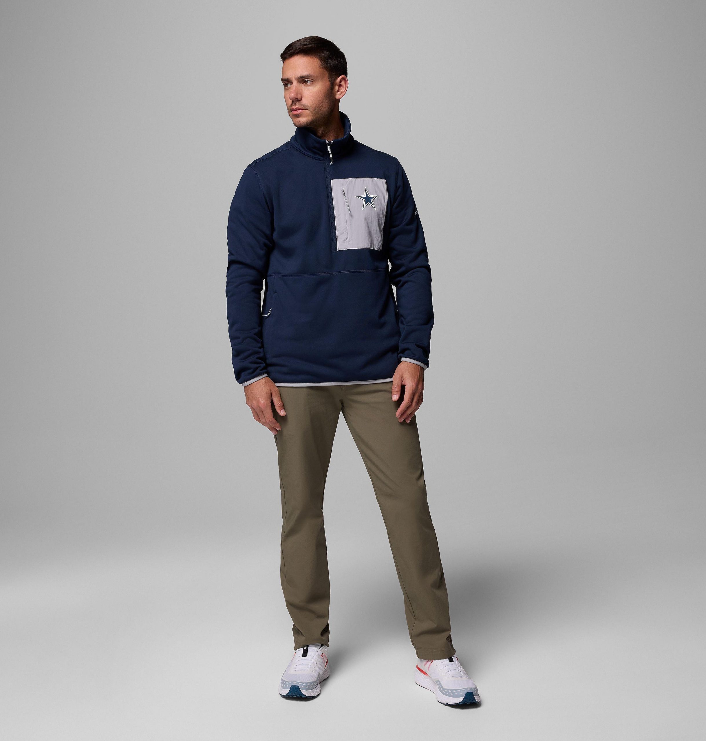 columbia hike half zip jacket voor heren - dallas cowboys