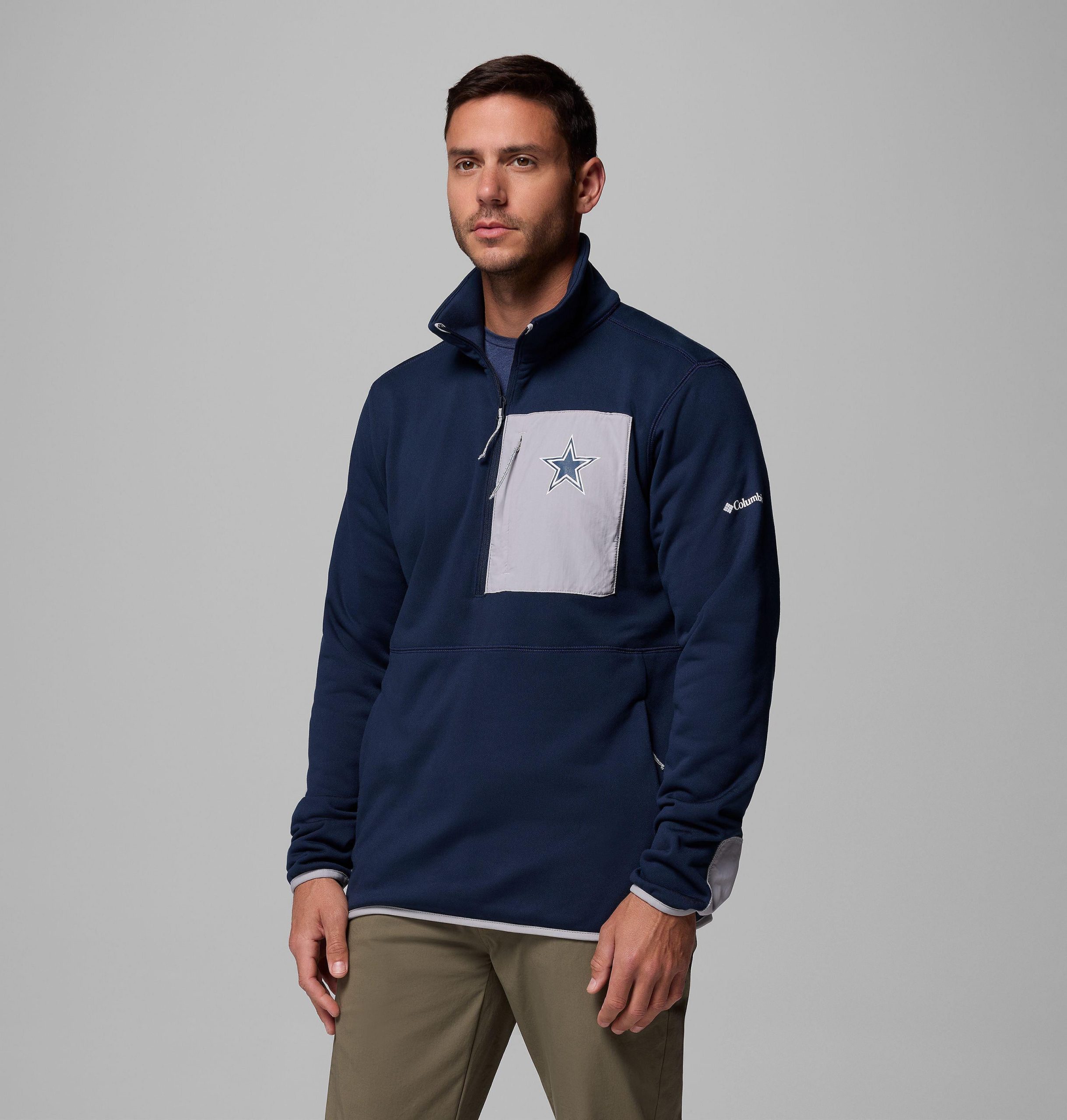 columbia hike half zip jacket voor heren - dallas cowboys