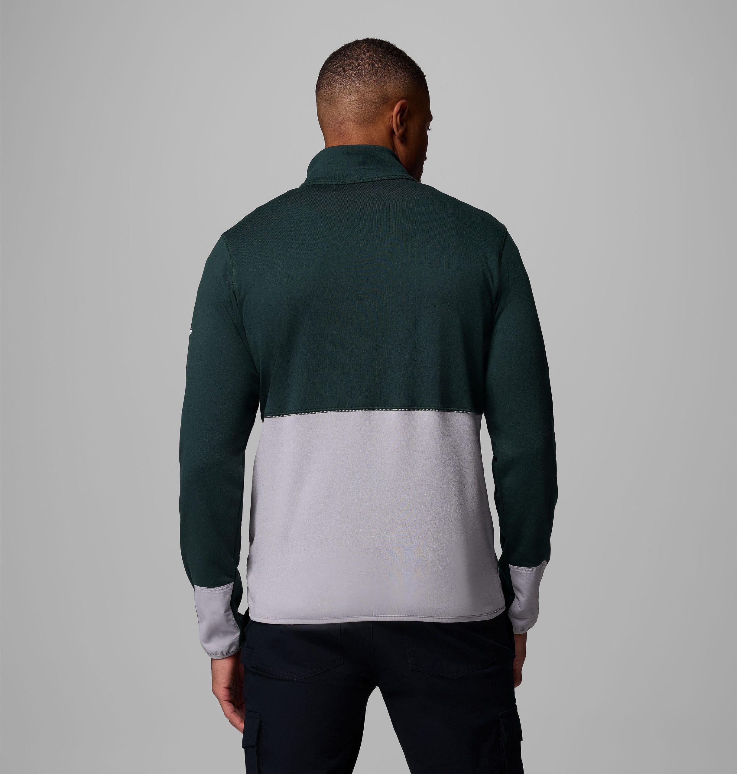 heren collegiate columbia hike half zip jacket - michigan state