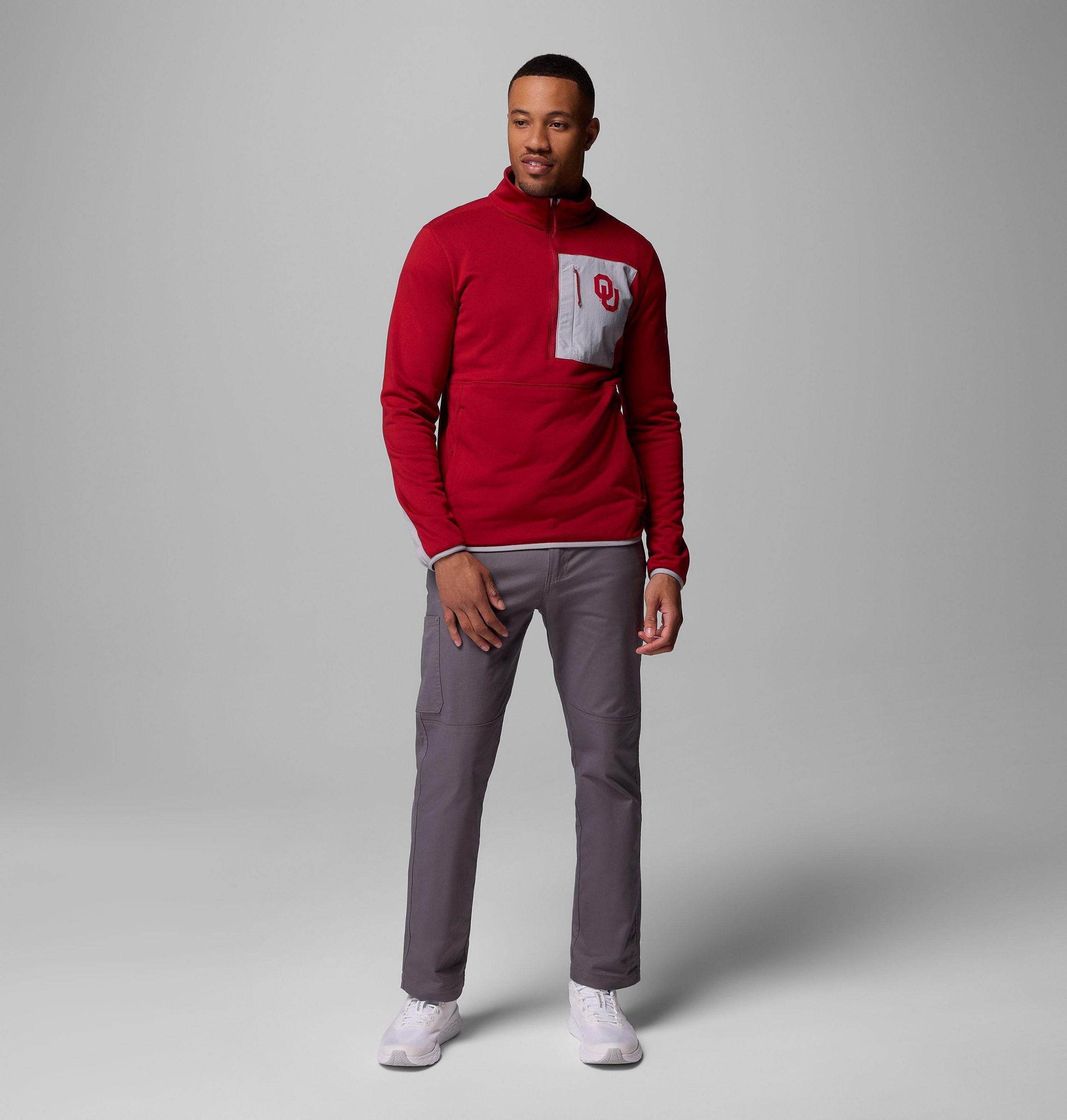 heren columbia hike half zip jacket - oklahoma
