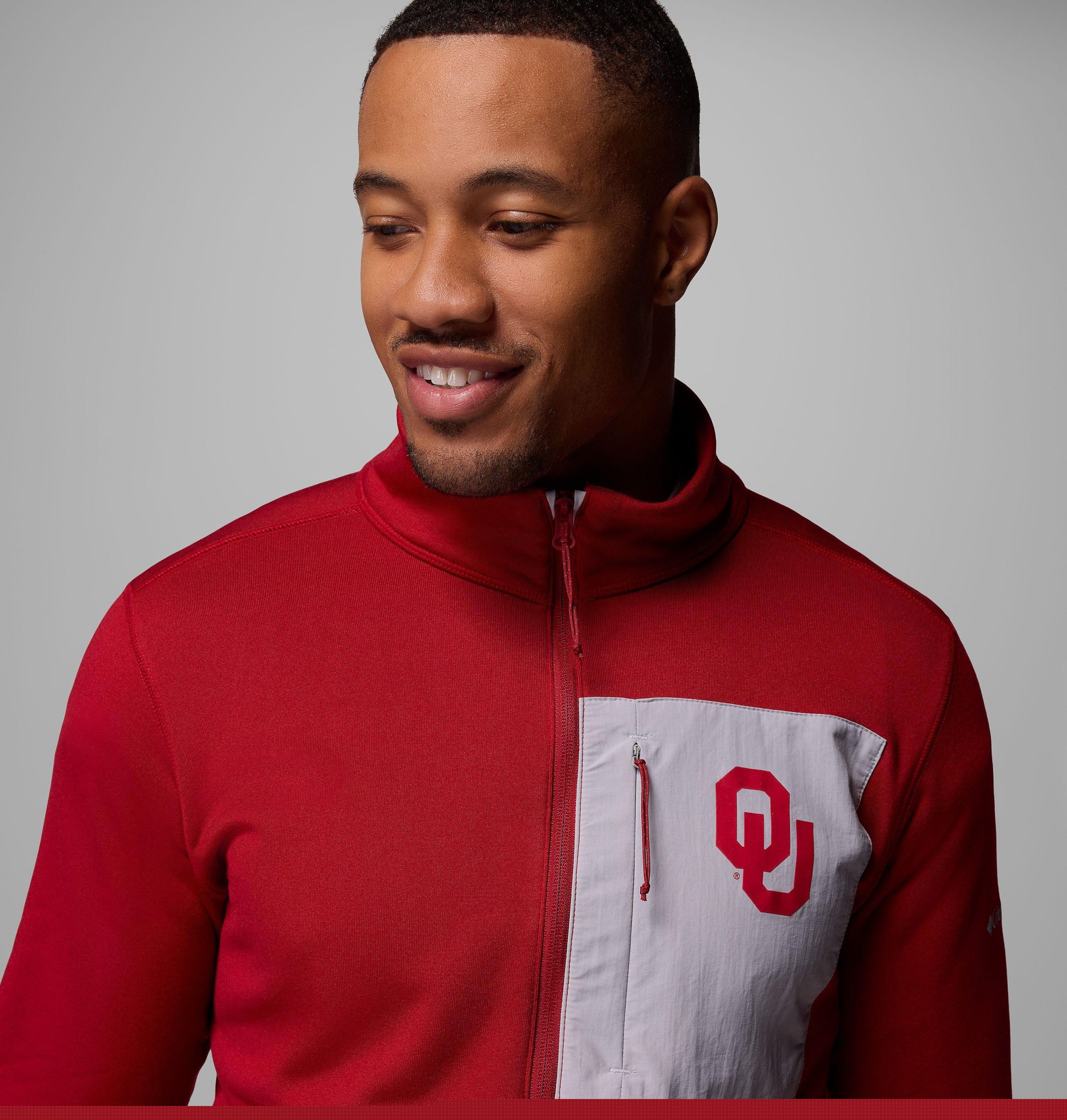 heren columbia hike half zip jacket - oklahoma