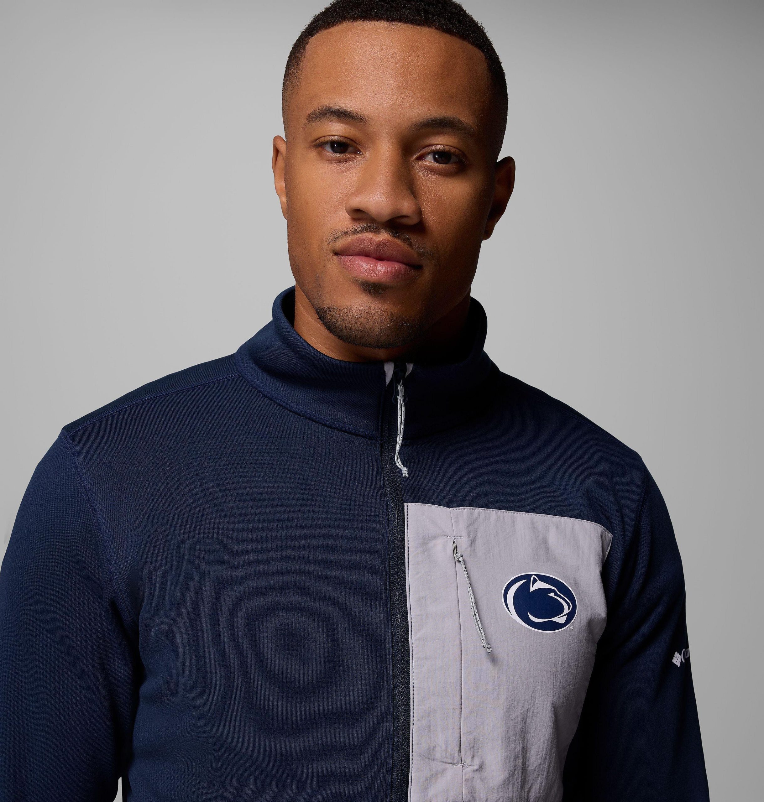 heren columbia hike half zip jacket - penn state