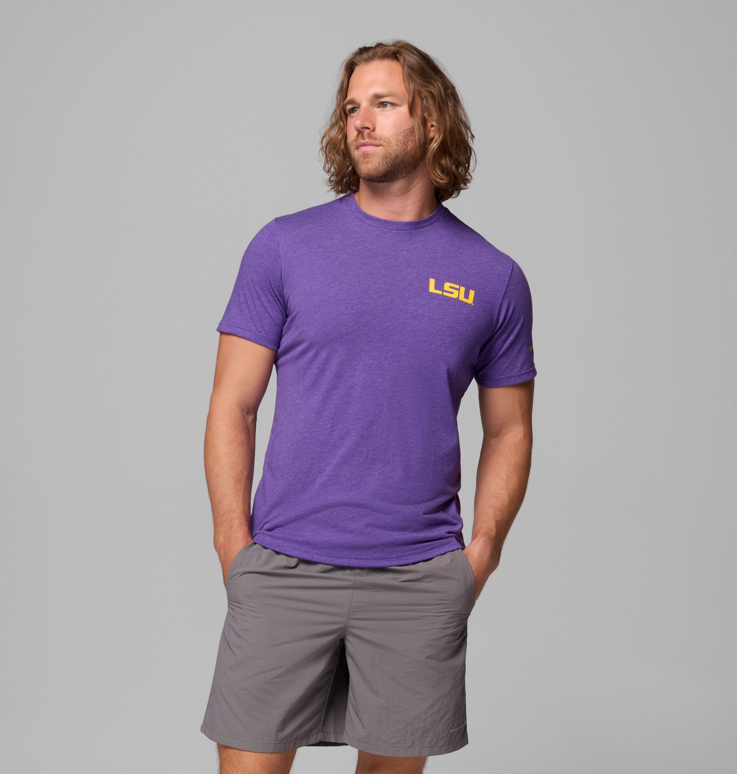 heren college pfg shirt met korte mouwen - lsu
