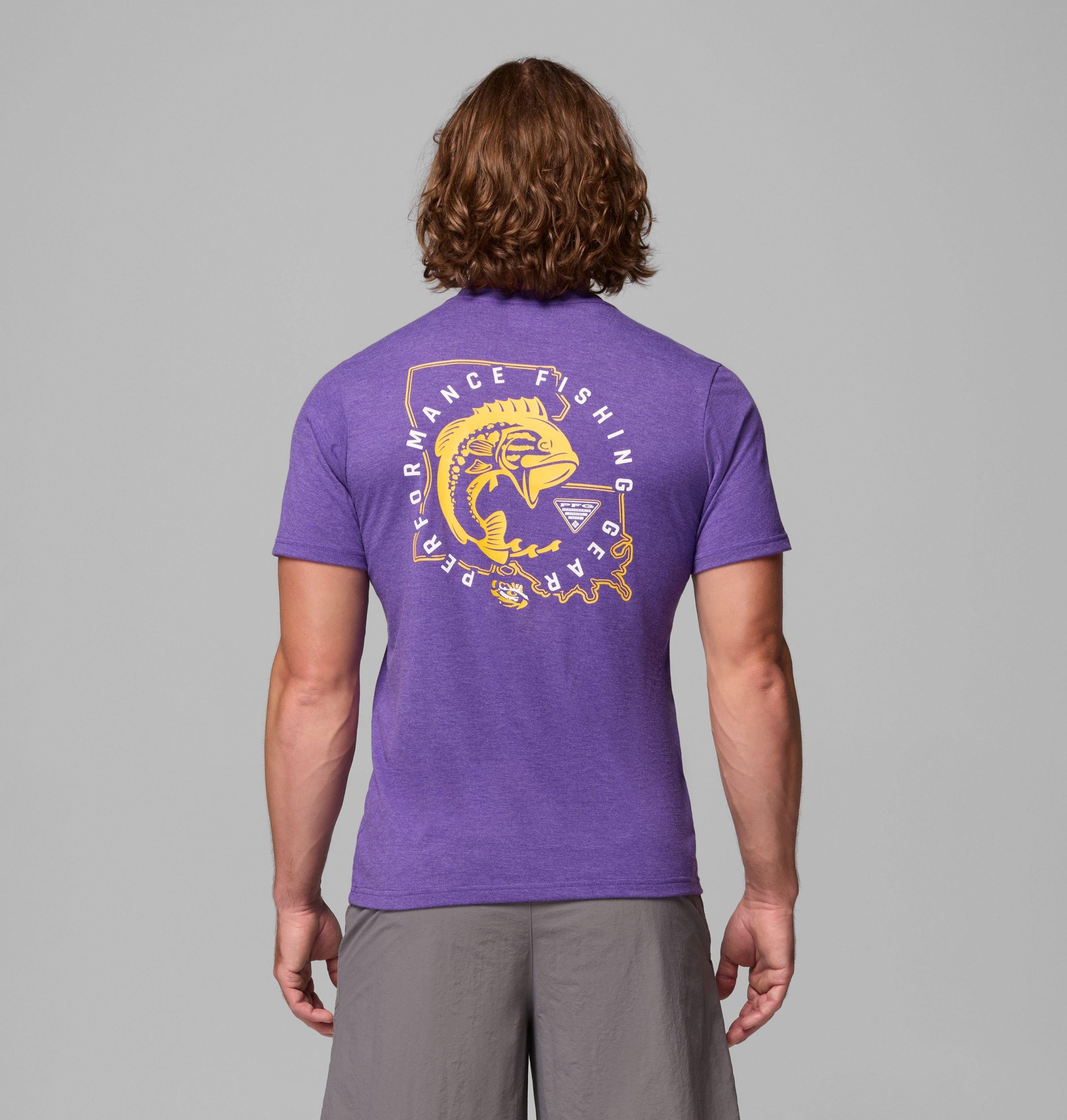 heren college pfg shirt met korte mouwen - lsu