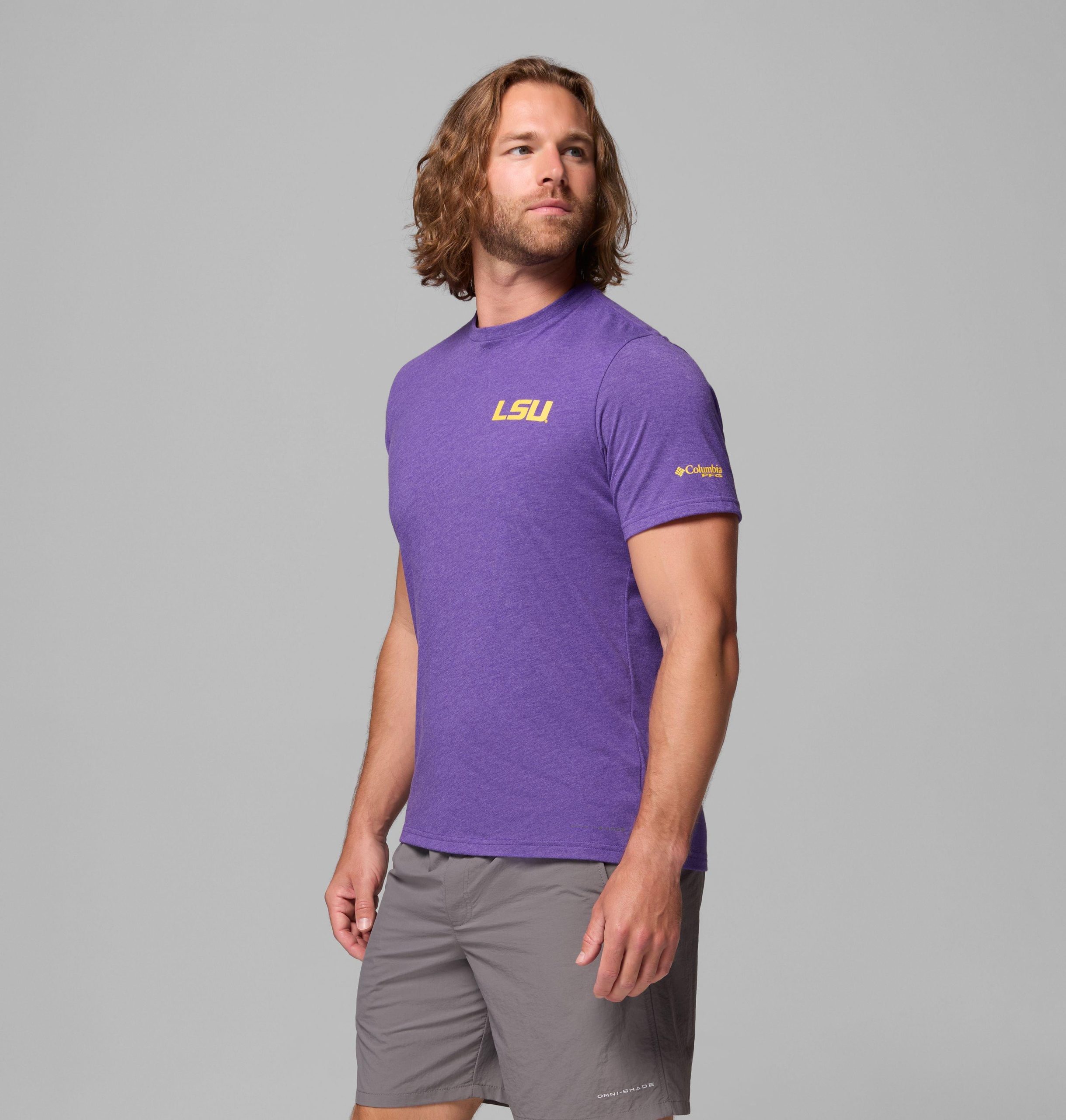 heren college pfg shirt met korte mouwen - lsu