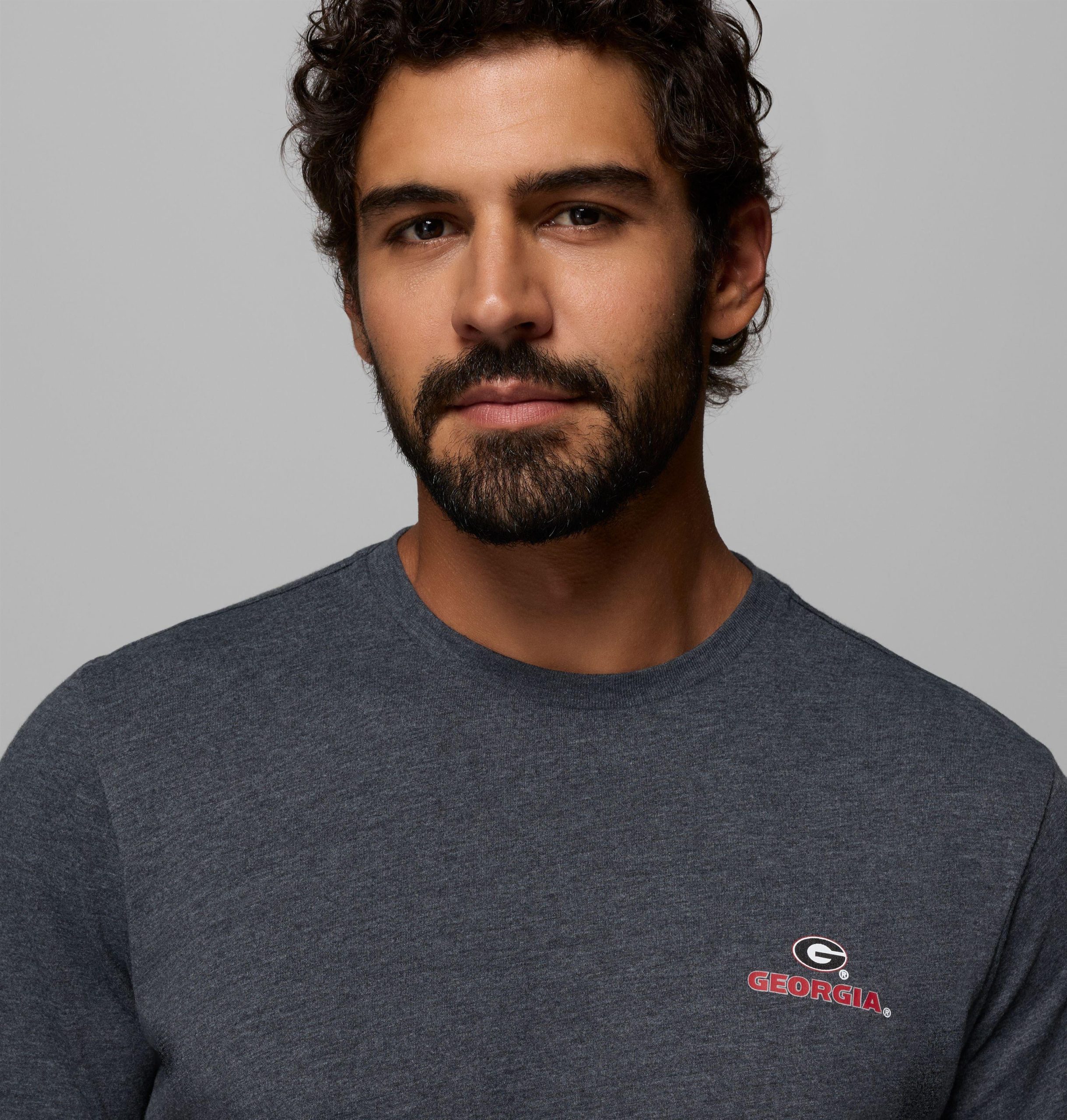 heren college shirt met korte mouwen pfg - georgia