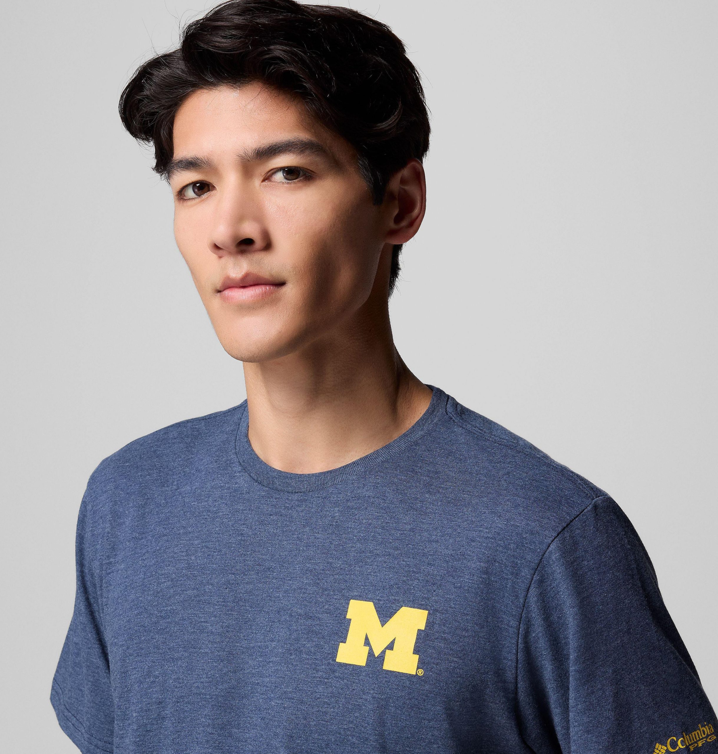 heren college pfg shirt met korte mouwen - michigan