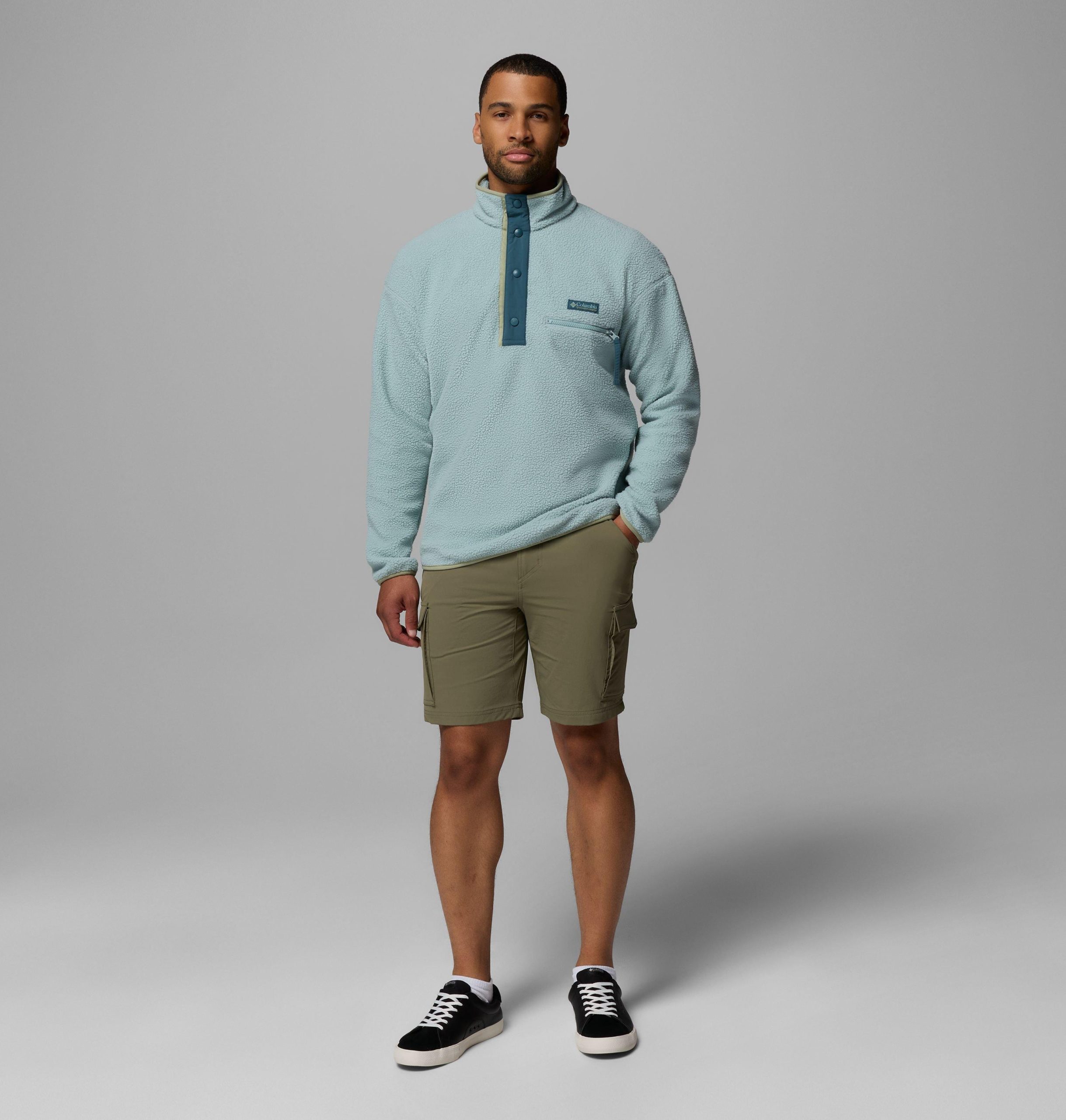 heren helvetia ii half snap fleece-trui