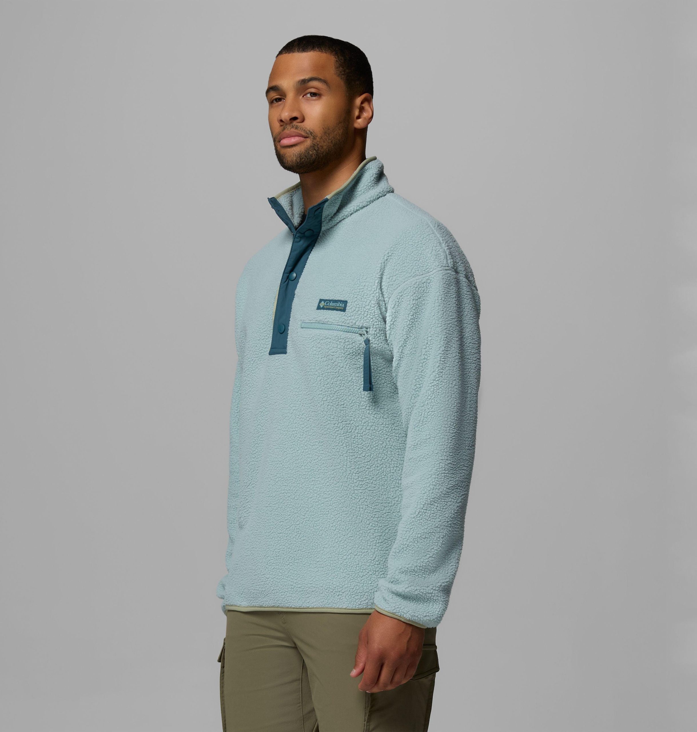 heren helvetia ii half snap fleece-trui