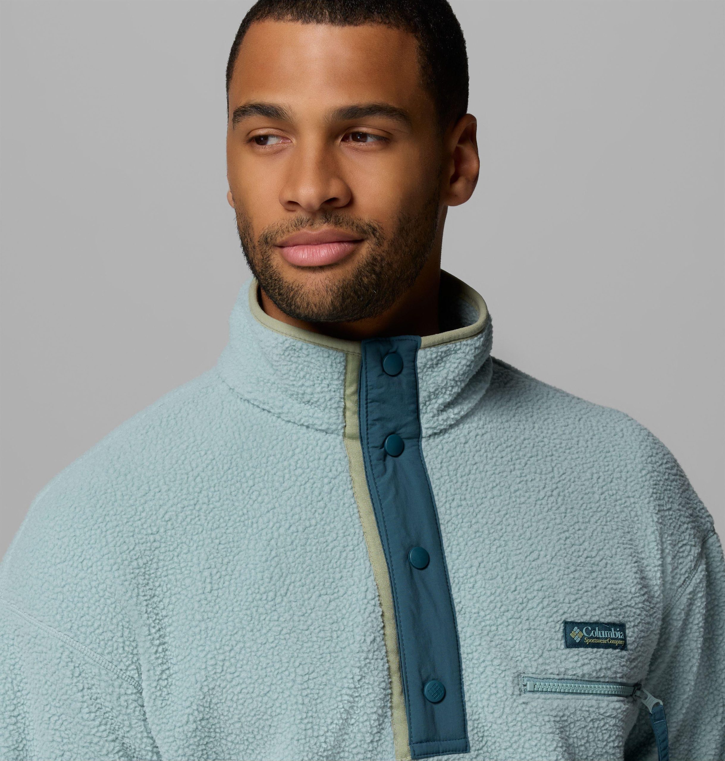heren helvetia ii half snap fleece-trui