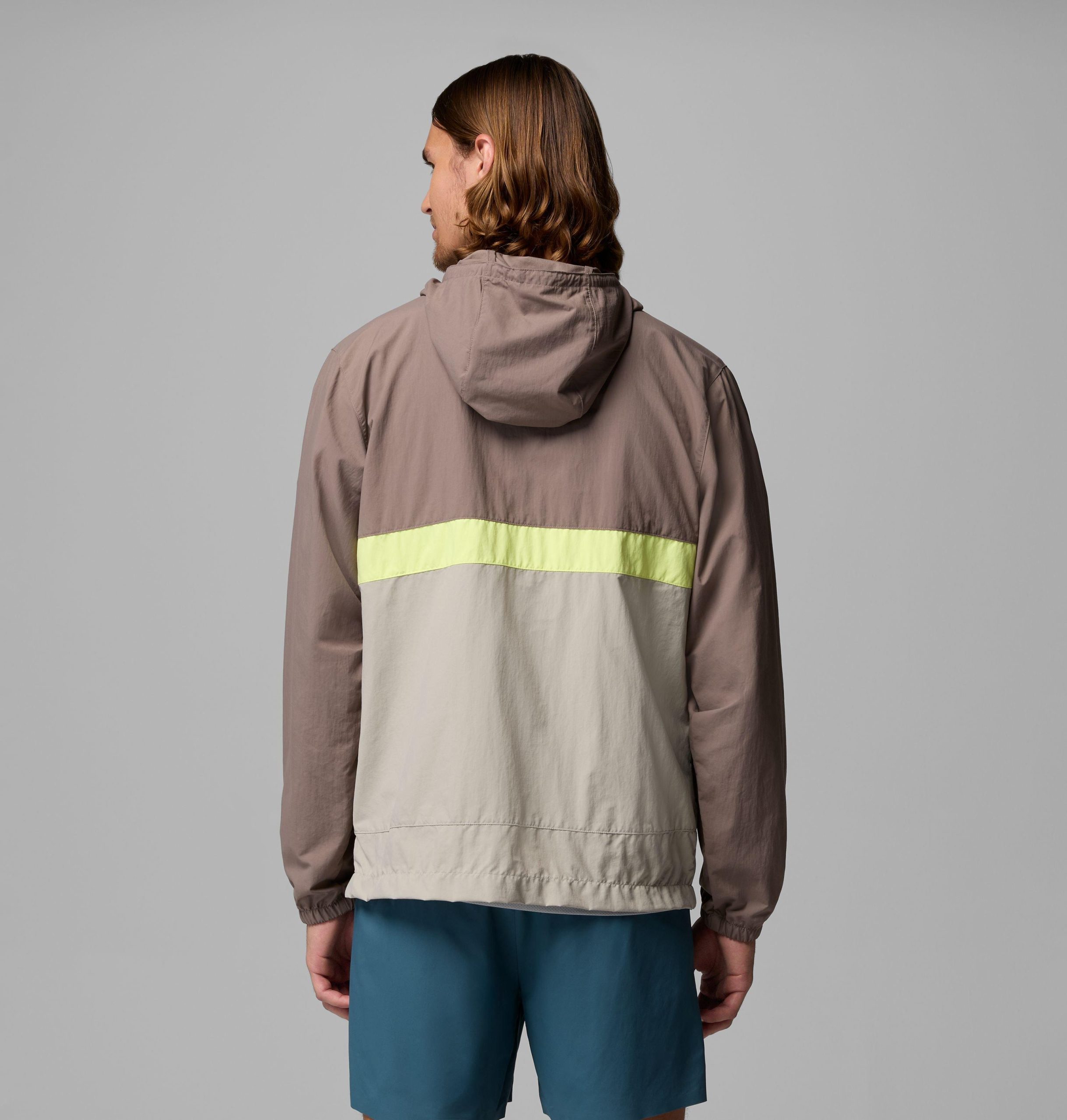 heren spire valley windjack met capuchon - lang